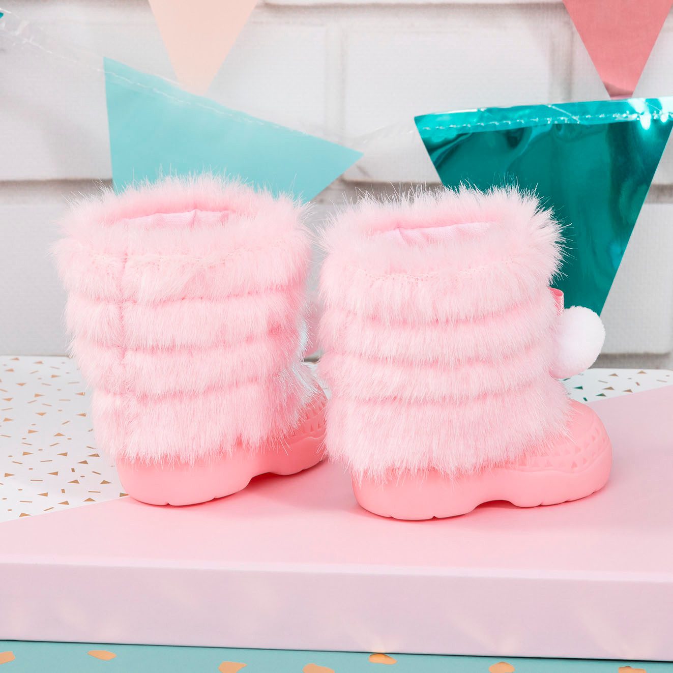 Bayer Poppen schoenen Winterlaarzen in cadeauverpakking (2-delig)