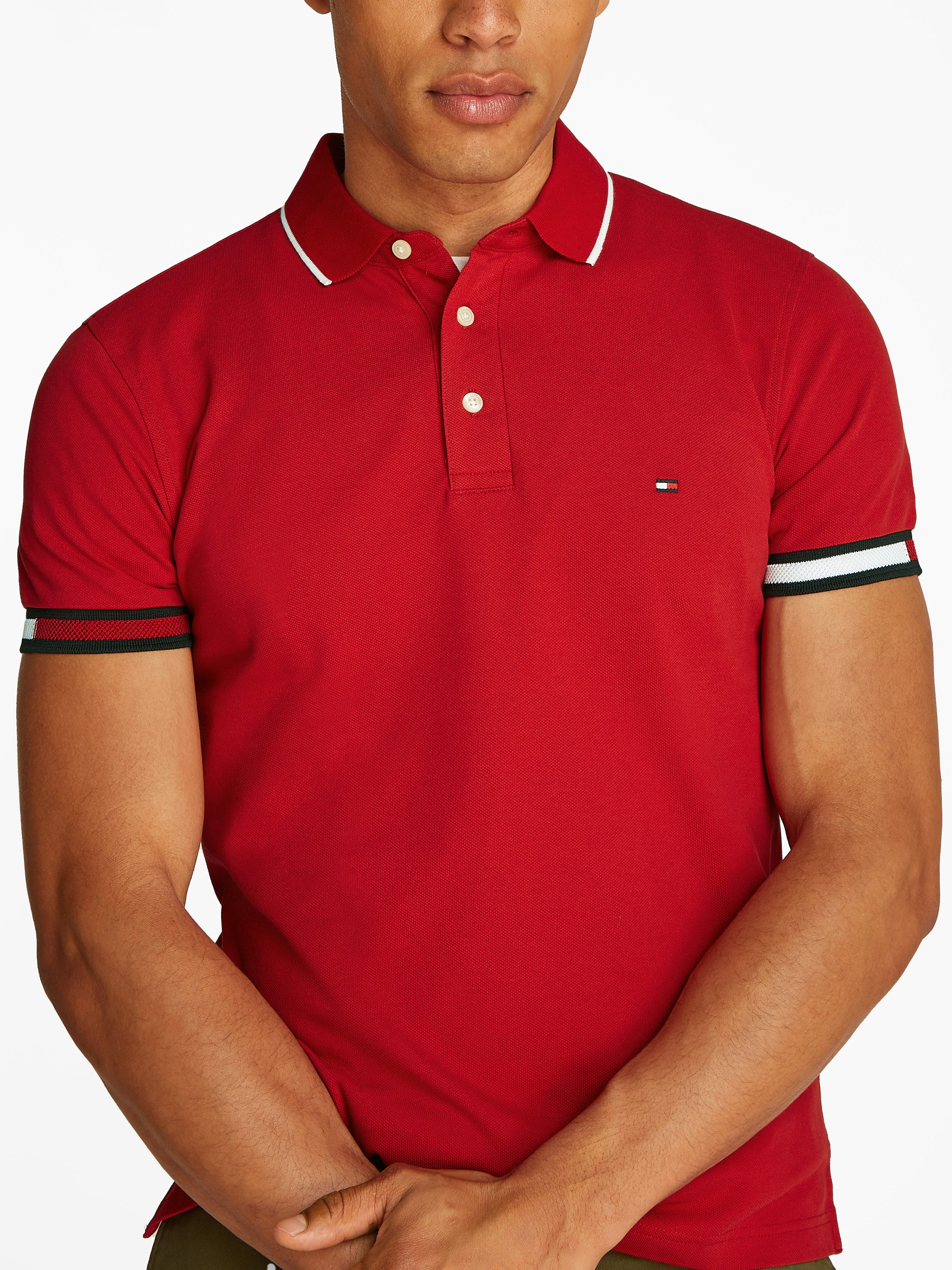 Tommy Hilfiger Poloshirt FLAG CUFF SLIM FIT POLO