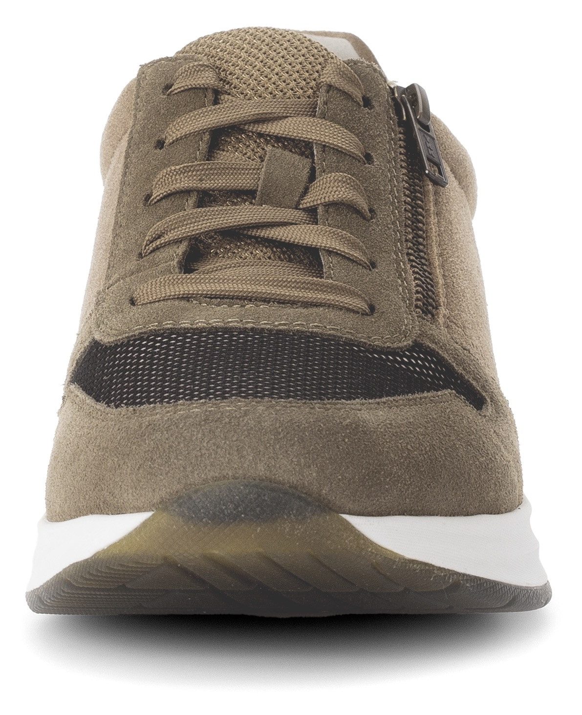 Gabor Rollingsoft Sneakers met sleehak , vrijetijdsschoen, lage schoen, veterschoen met buitenrits, g-breedte