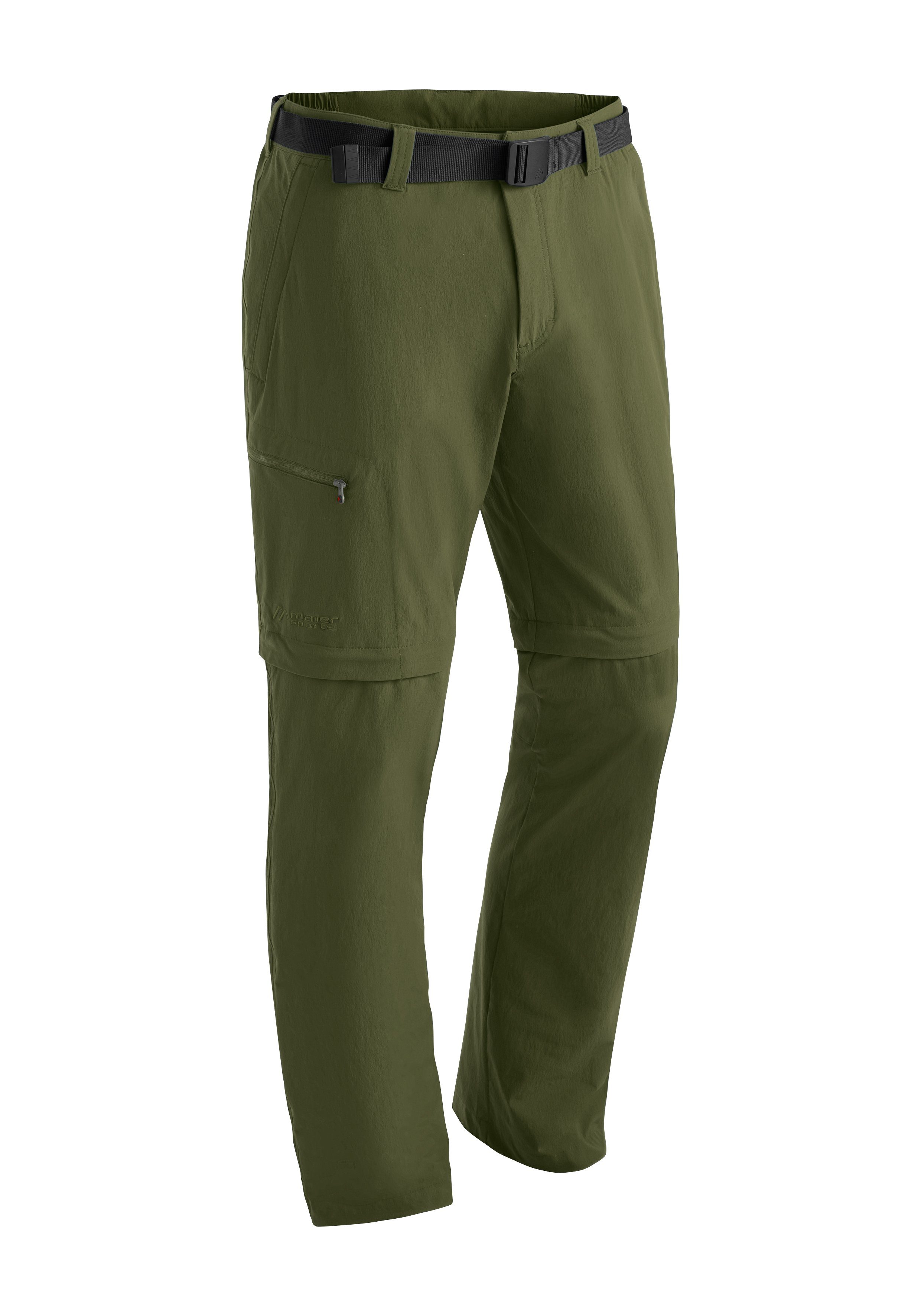 Maier Sports Functionele broek TAJO Heren wandelbroek, afritsbare outdoorbroek, 4 zakken, regular fit heren broeken maat 29 groen