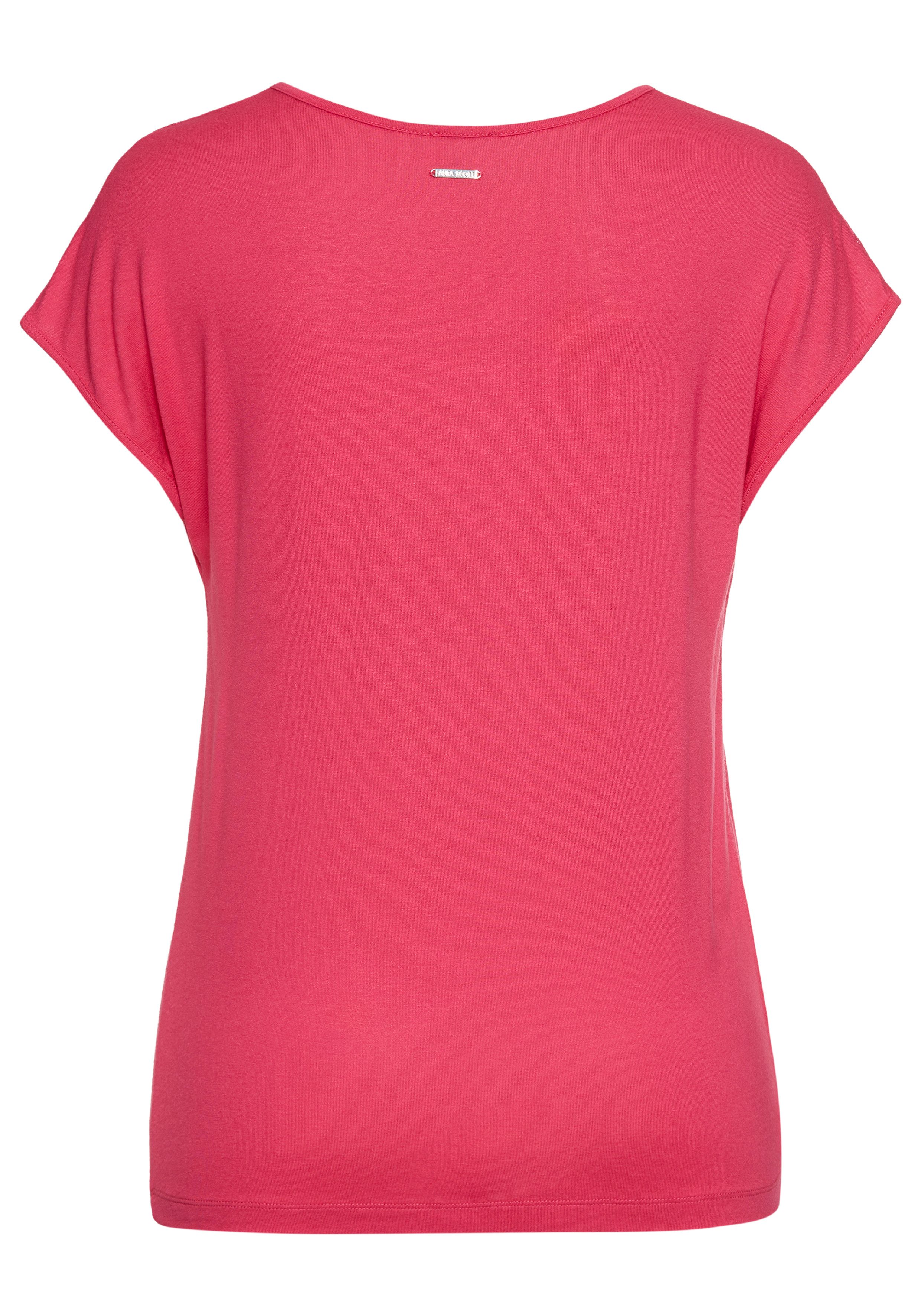 Laura Scott Kanten shirt met mooi mesheinsatz