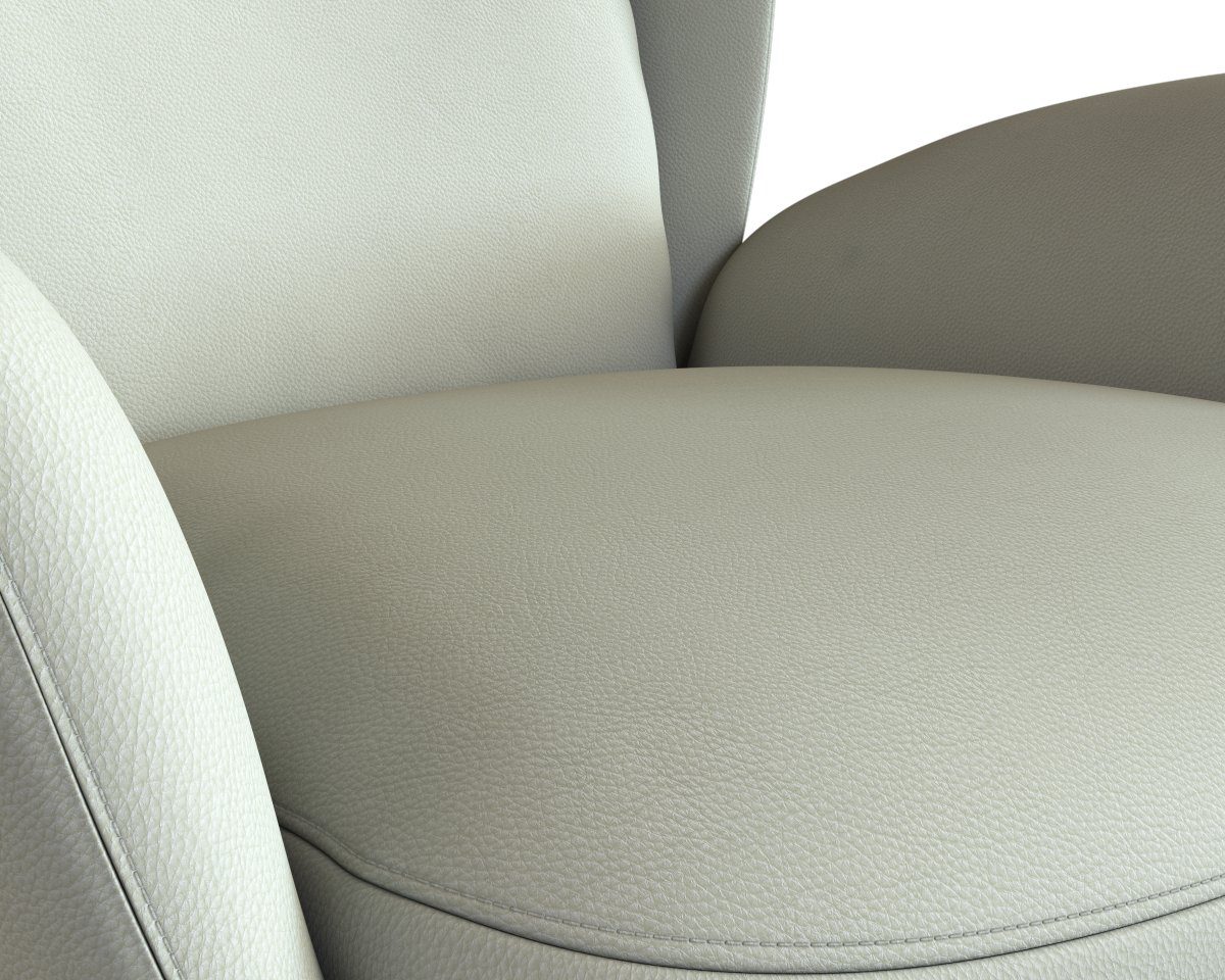 FLEXLUX Oorfauteuil Padova Stijl & comfort, organische vorm, geïntegreerde lendesteun, eikenhouten voet