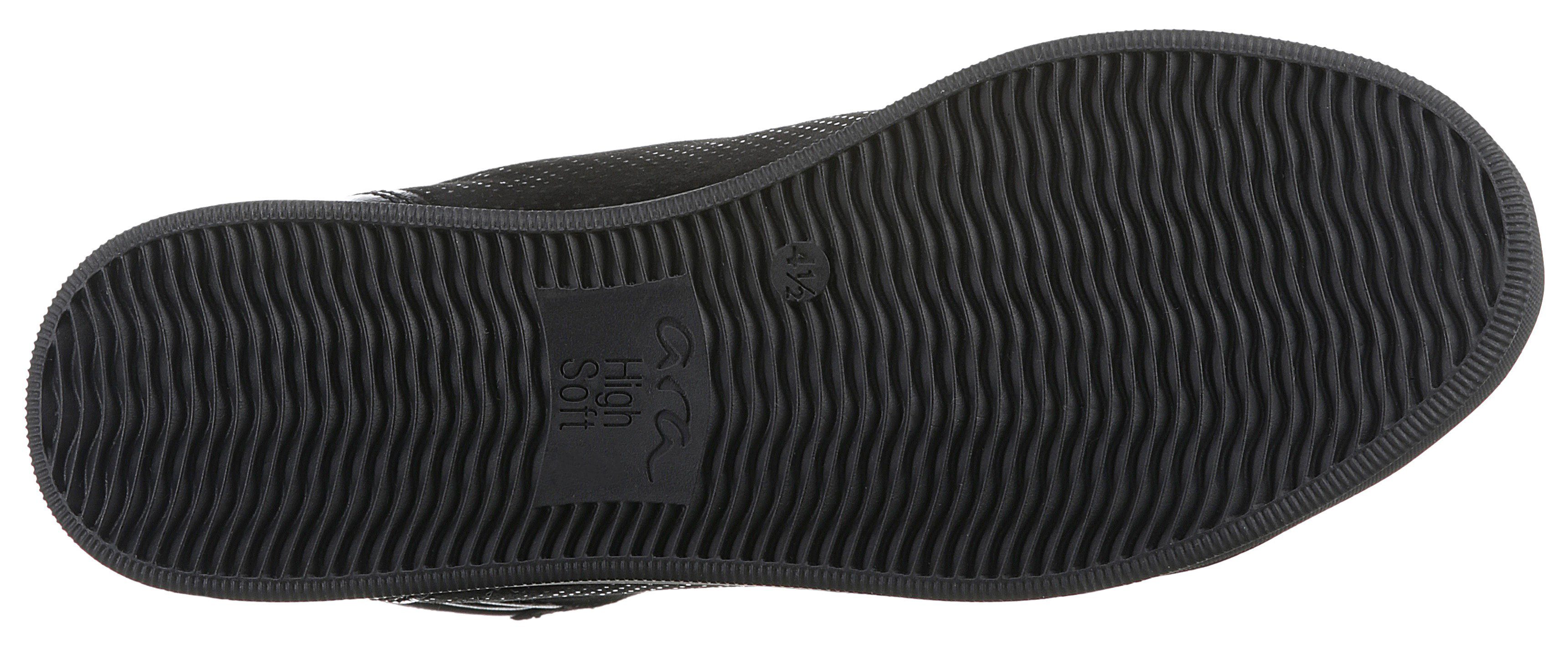 Ara Hoge veterschoenen Rome in materiaalmix, g-breedte = wijd