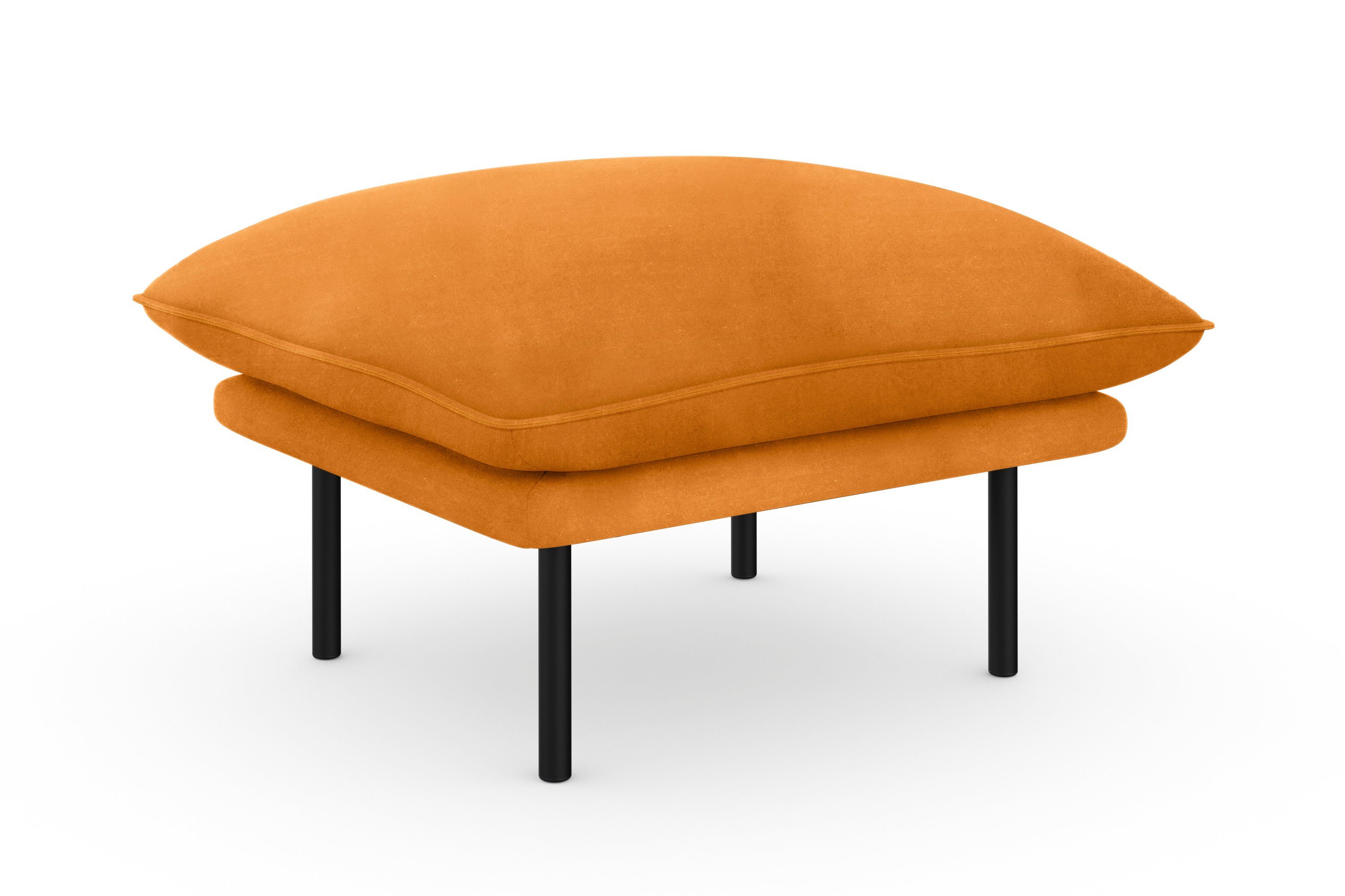andas Hocker Stine Bijzonder design door kussen-look en opstaande naad, by Morten Georgsen hockers goud(kleur)