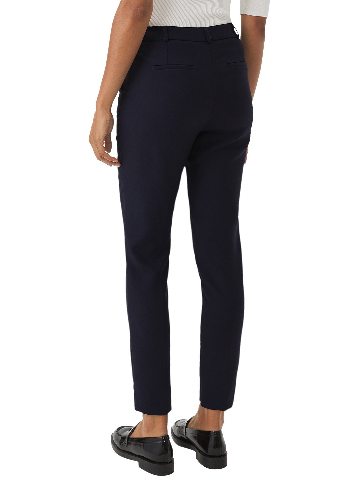 Comma Pantalon met plooi en verborgen sluiting