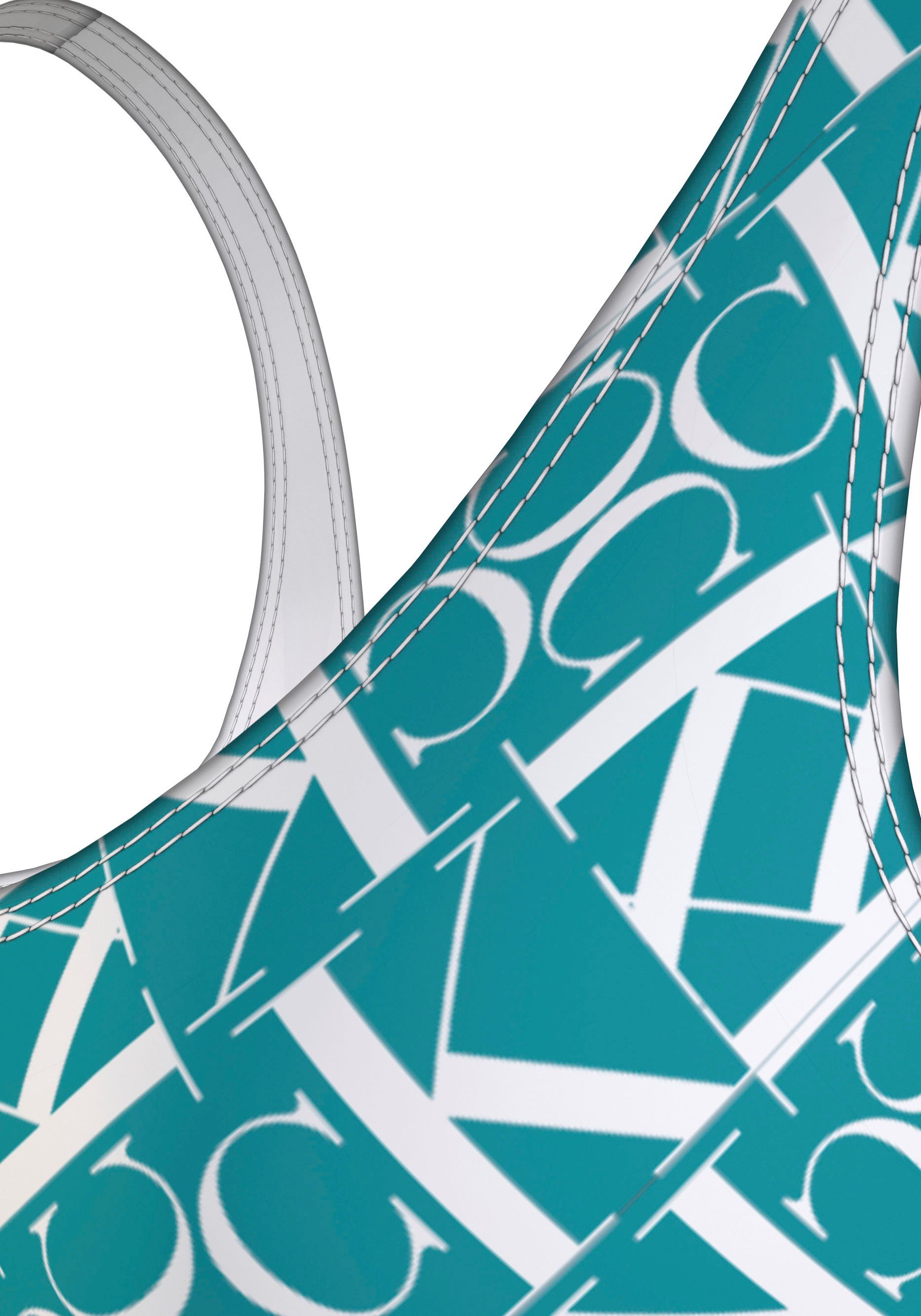 Calvin Klein Swimwear Bandeau-bikinitop BRALETTE-RP-PRINT met all-over print
