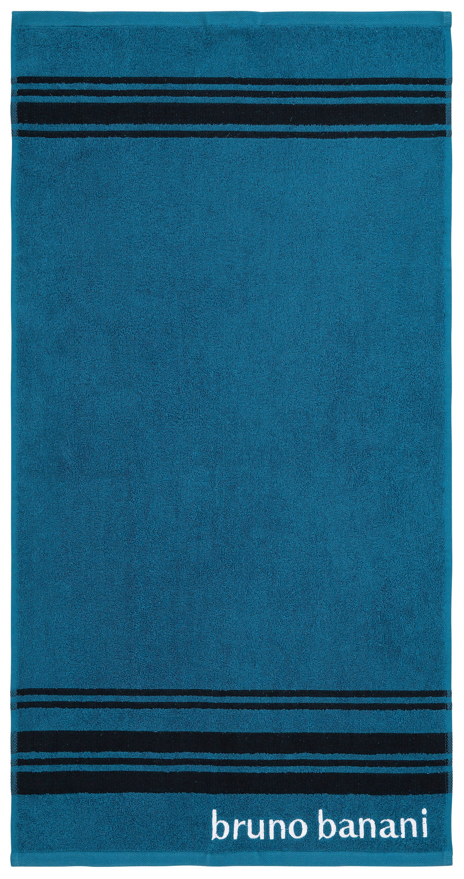 Bruno Banani Handdoekenset Daniel, 1 badlaken 70x140, 2 handdoeken 50x100, 2 gastendoekjes 30x50 (set, 5-delig)