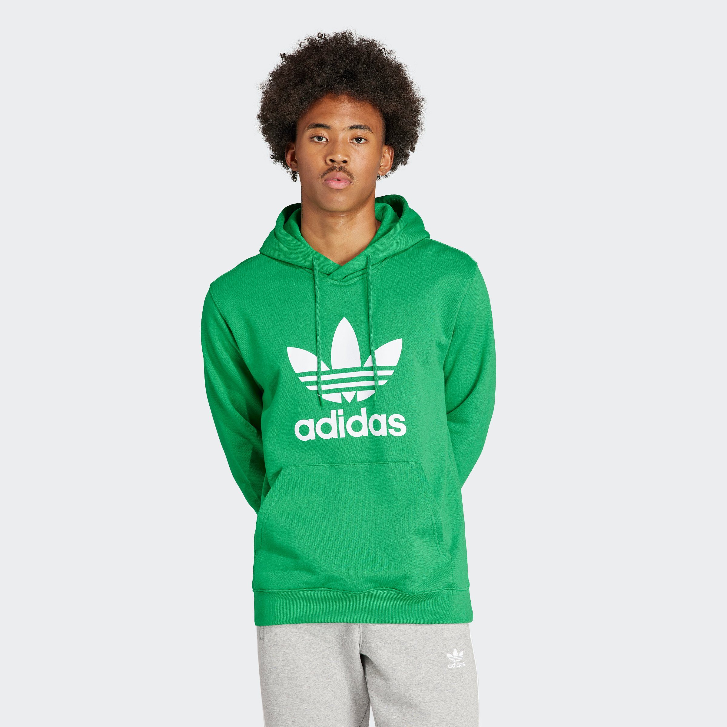 Adidas Adicolor Classics Trefoil Hoodie Groen- Heren Groen