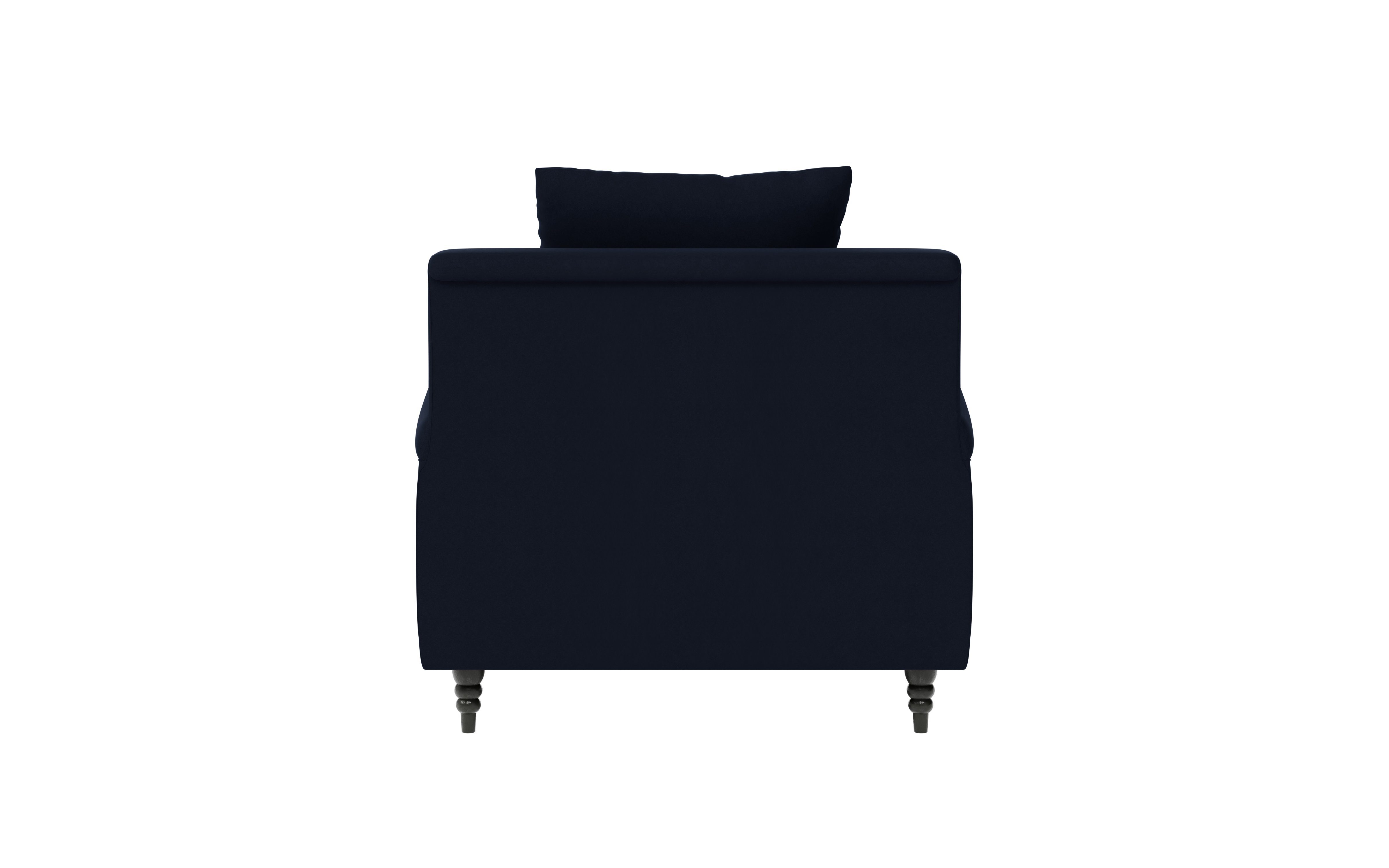 Guido Maria Kretschmer Home&Living Fauteuil NORIN twee soorten poten: voor - wieltjes, aan de achterkant - houten poten