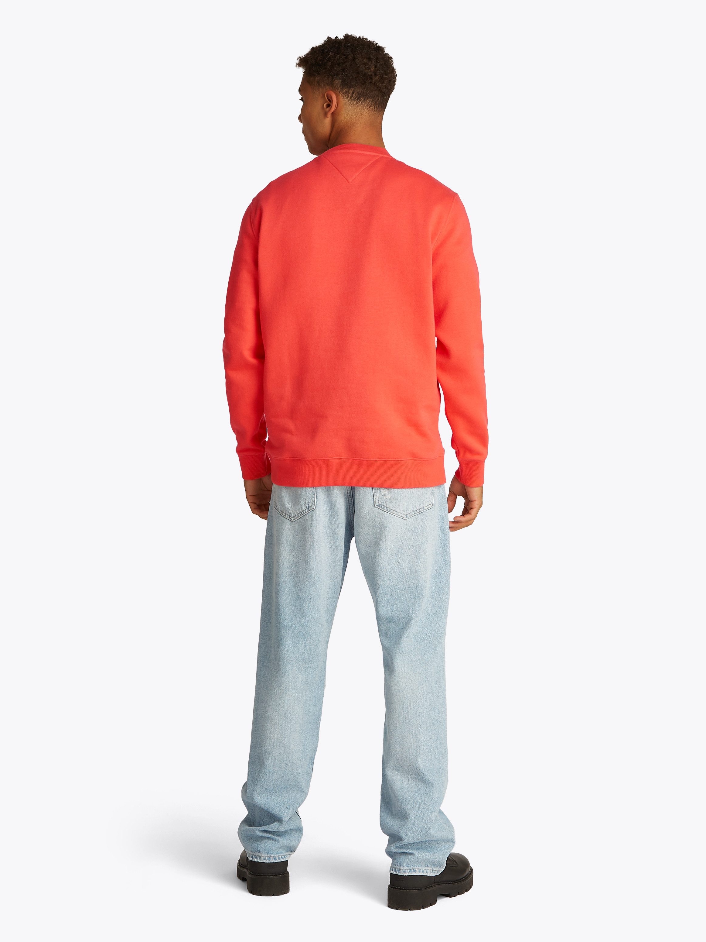 TOMMY JEANS Sweatshirt TJM REG S FLAG CREW Met geborduurd merklogo op borsthoogte