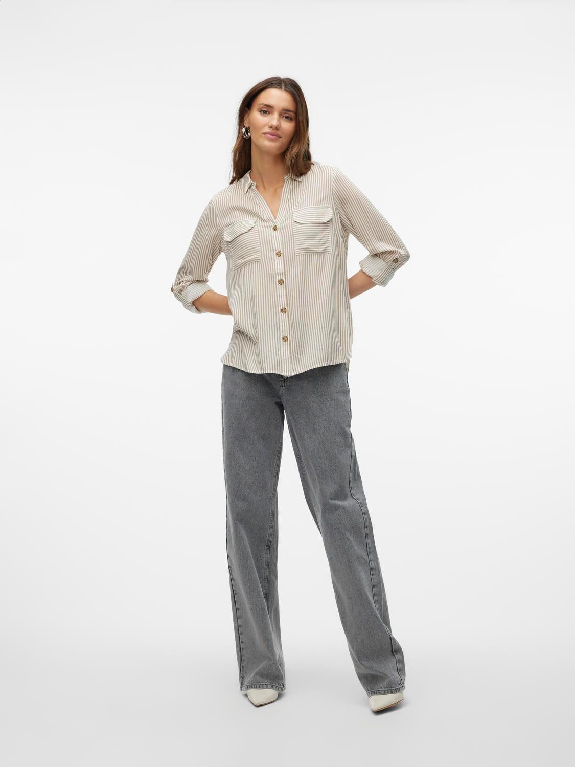 Vero Moda Overhemdblouse VMBUMPY L S SHIRT NEW WVN GA NOOS