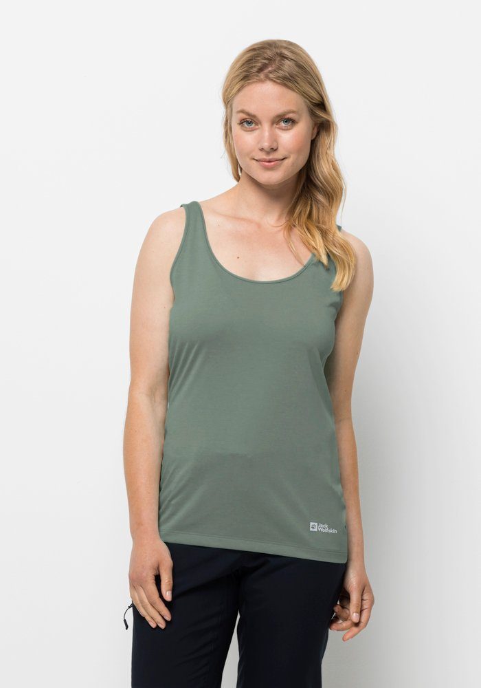 Jack Wolfskin Functionele top PACK & GO TANK W dames tops maat S (36) groen