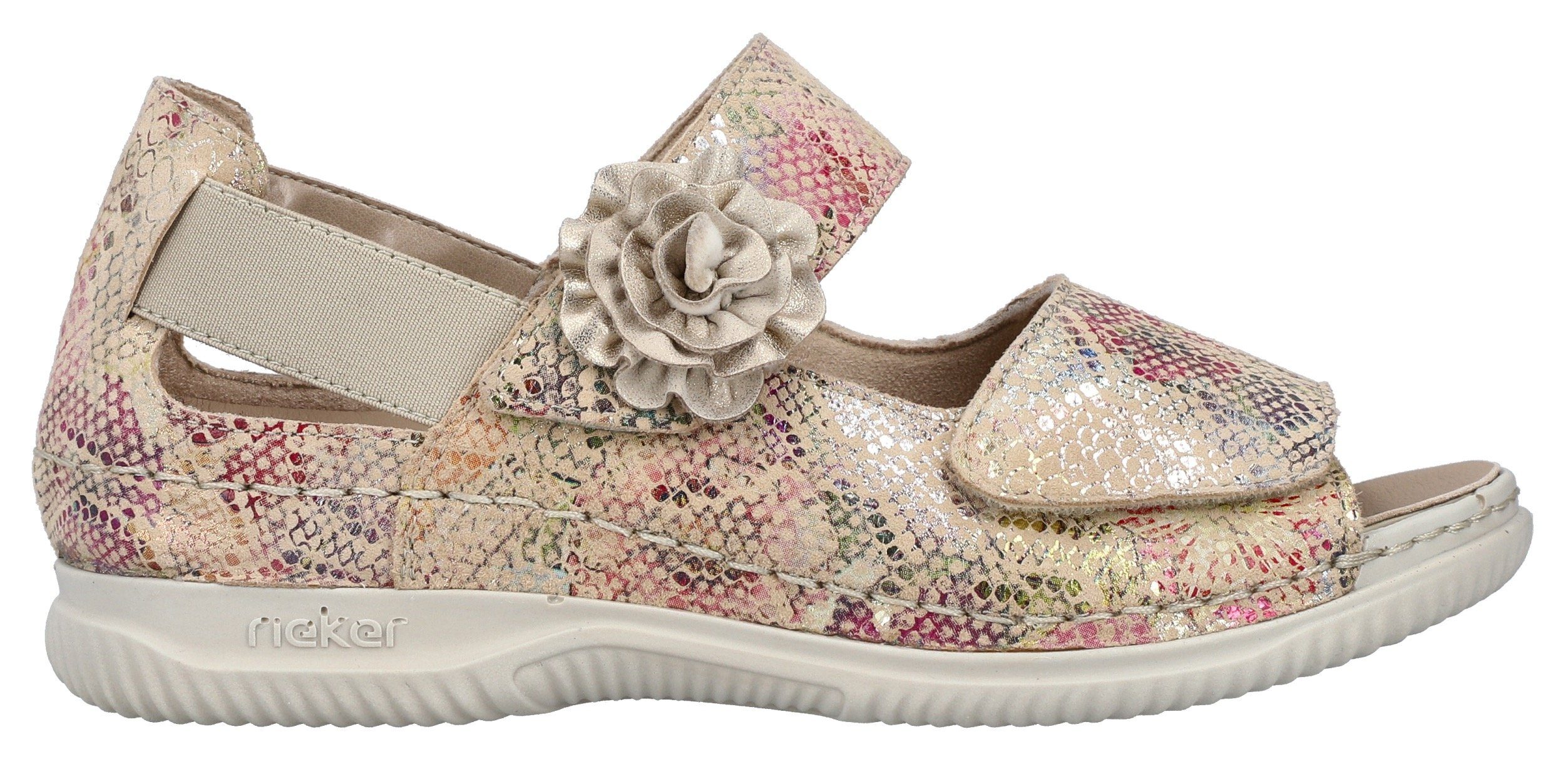 Rieker Sandalen , zomerschoen, sandaal, sleehak, met klittenbandsluitingen