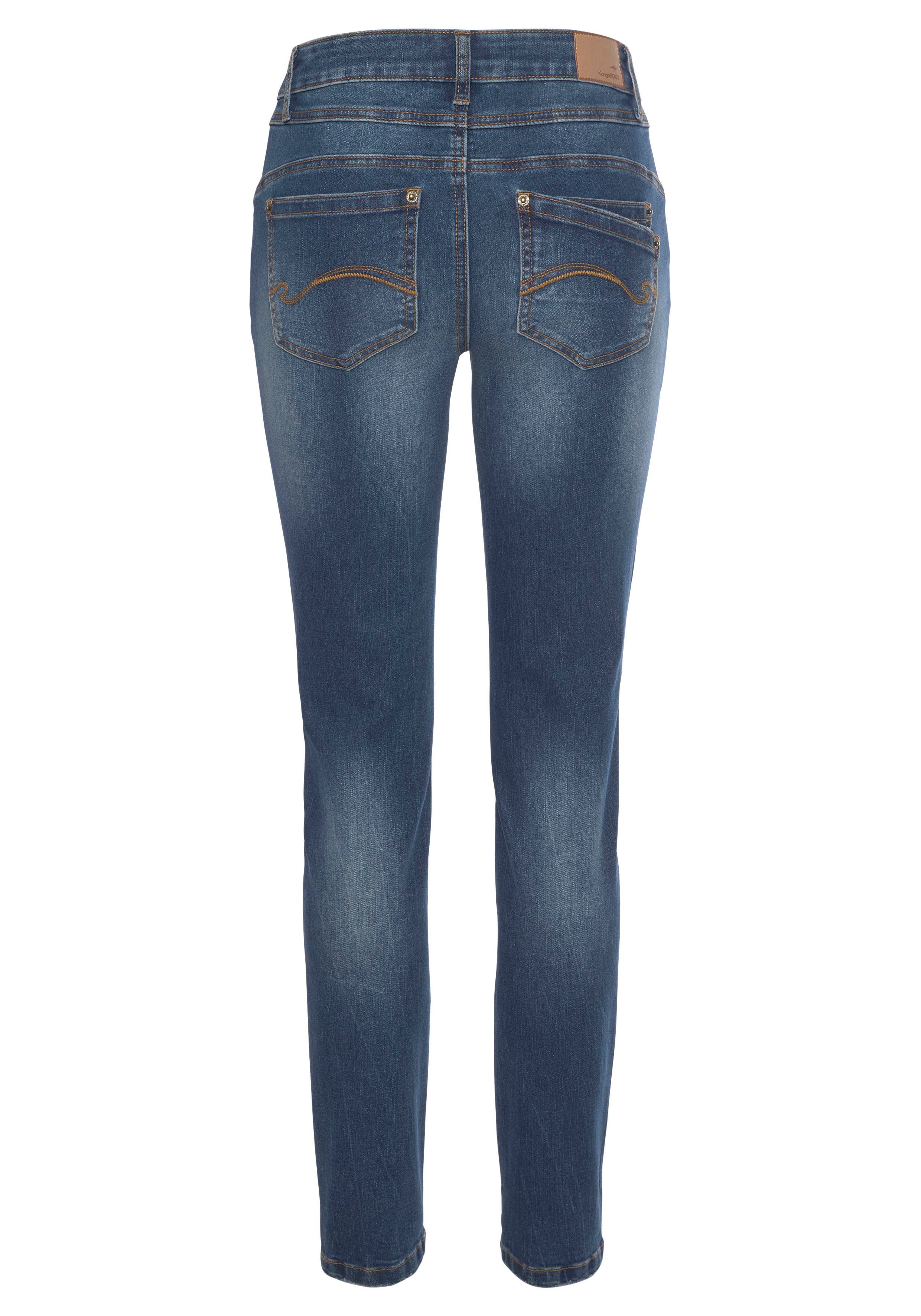 KangaROOS Relax fit jeans RELAX-FIT HIGH WAIST enkelvrije snit, omrolbare broekspijpen