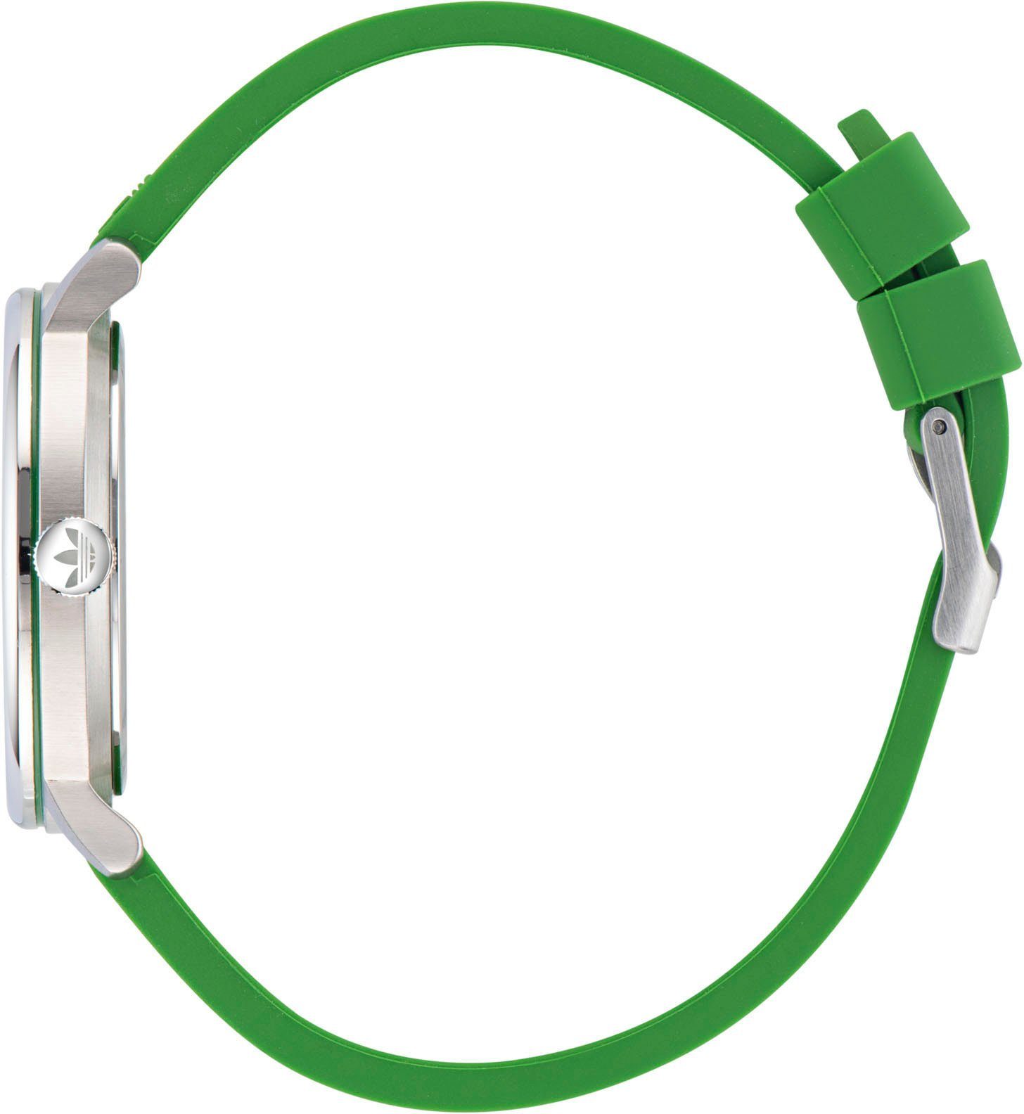 adidas Originals Kwartshorloge CODE ONE 3H Polshorloge, dames, herenhorloge, unisex, analoog, siliconen band
