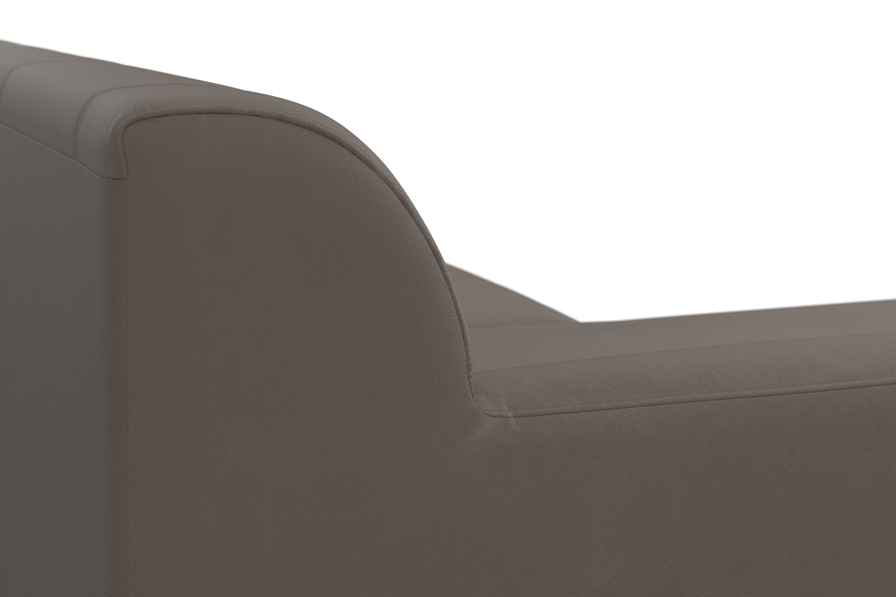 DOMO collection Hoekbank Topper, elegant en tijdloos, compacte afmetingen 245/155cm, L-vorm