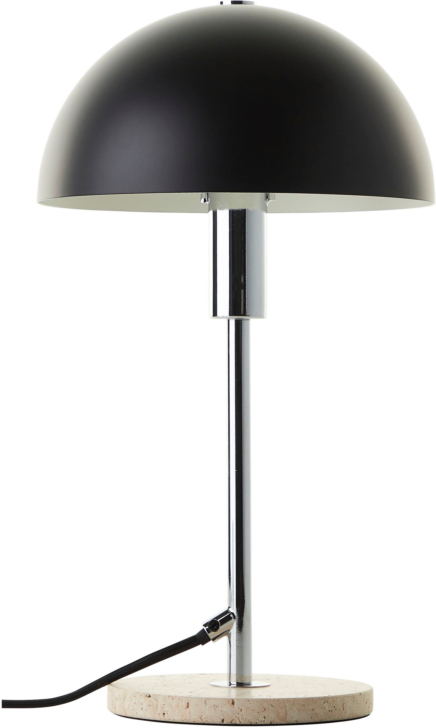 LeGer Home by Lena Gercke Tafellamp Linnea paddenstoel lamp - travertijn steenvoet Paddenstoel lamp, tafellamp, hoogte 35,5 cm, natuursteen,