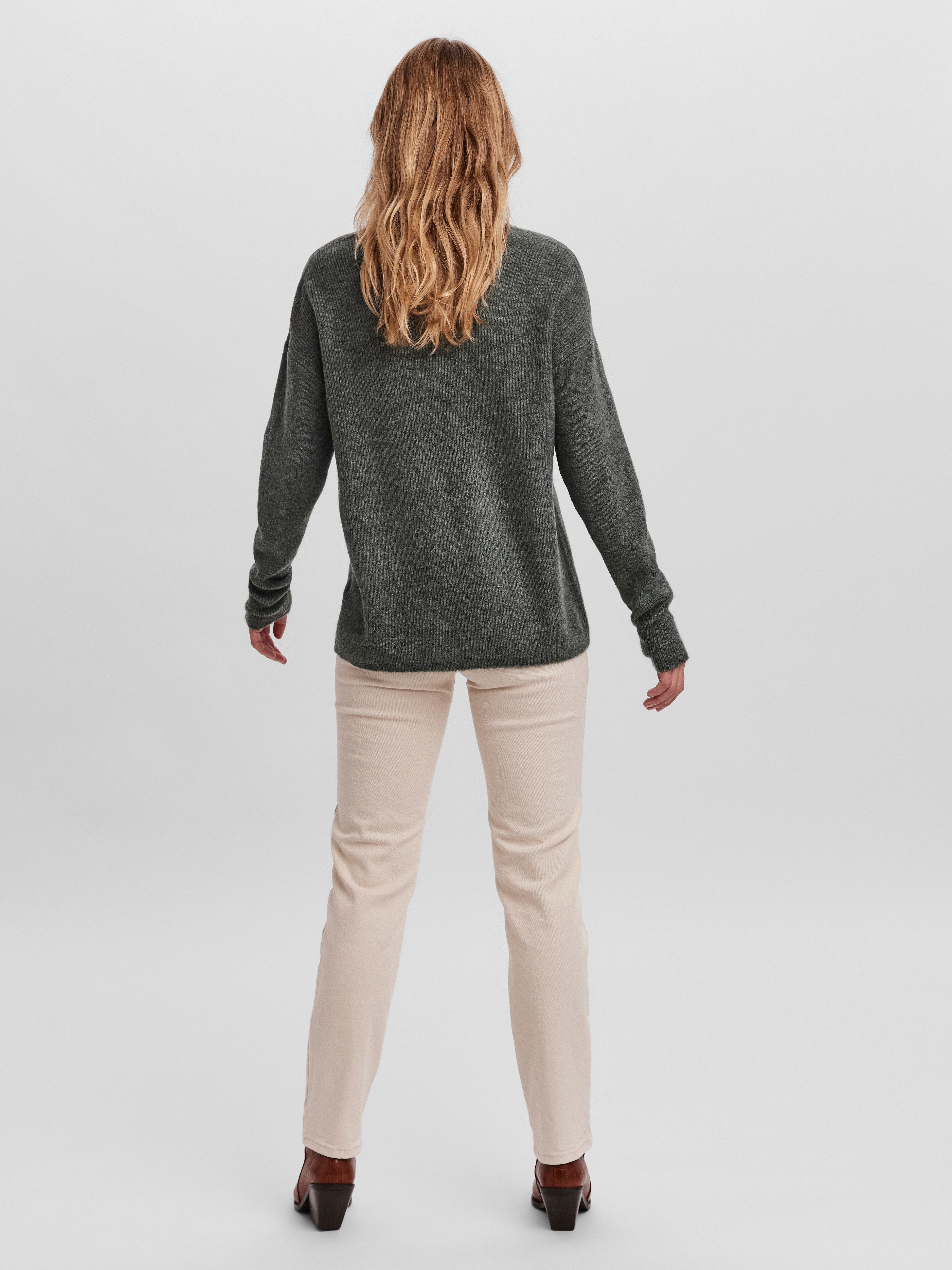 Vero Moda Trui met V-hals VMCREWLEFILE LS V-NECK BLOUSE NOOS