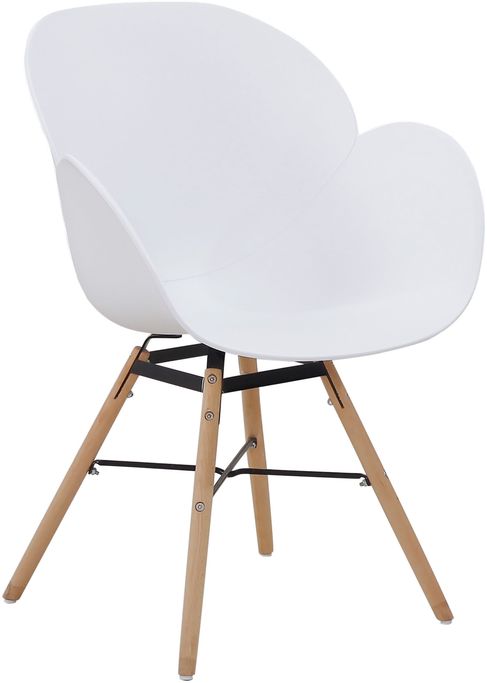 Kayoom Stoel met 4 poten Stoel Amalia 110 2-delige set, praktisch set, comfortabele kunststofstoel (set, 2 stuks)