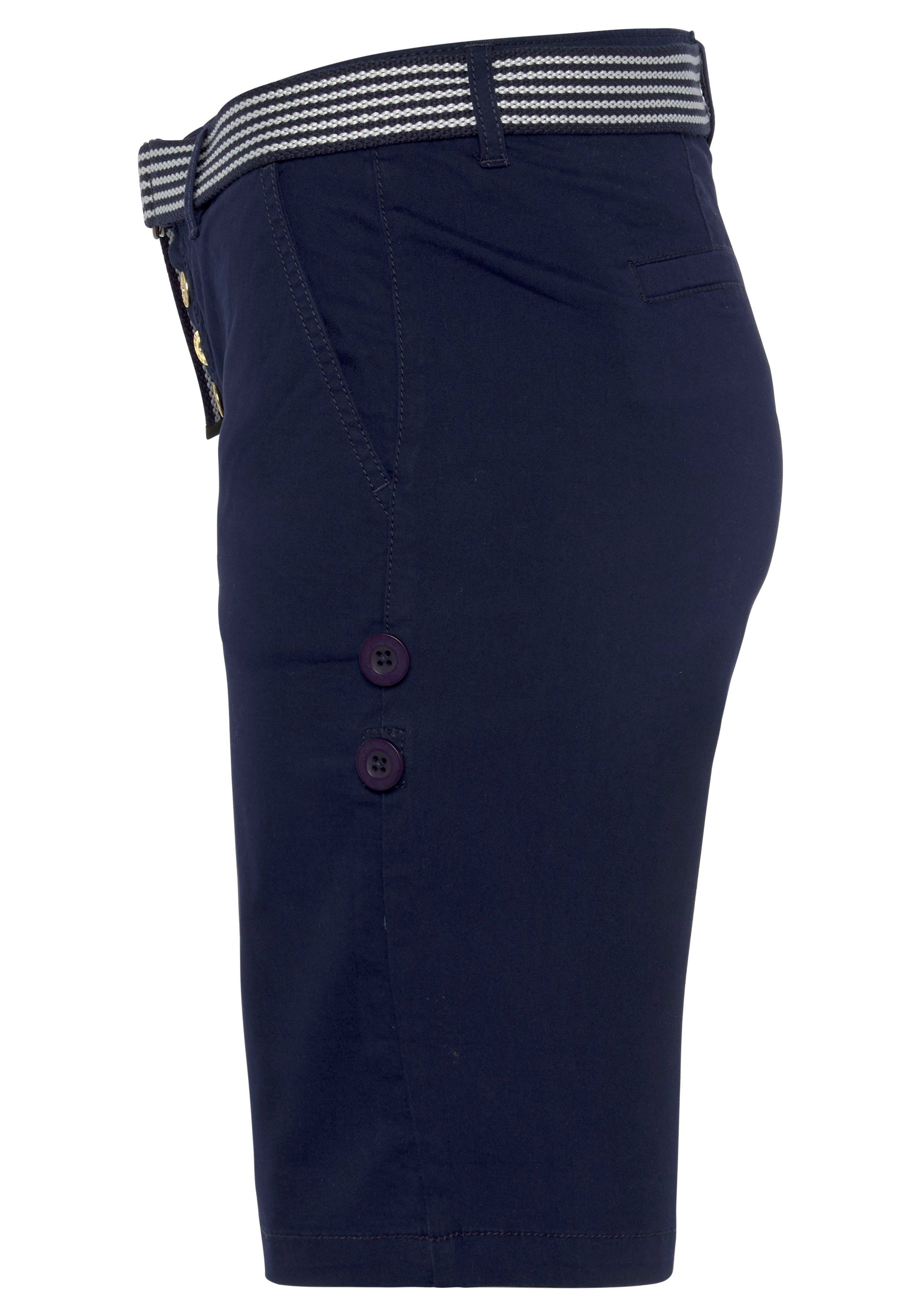 DELMAO Chino-short om op te rollen, met bijpassende riem
