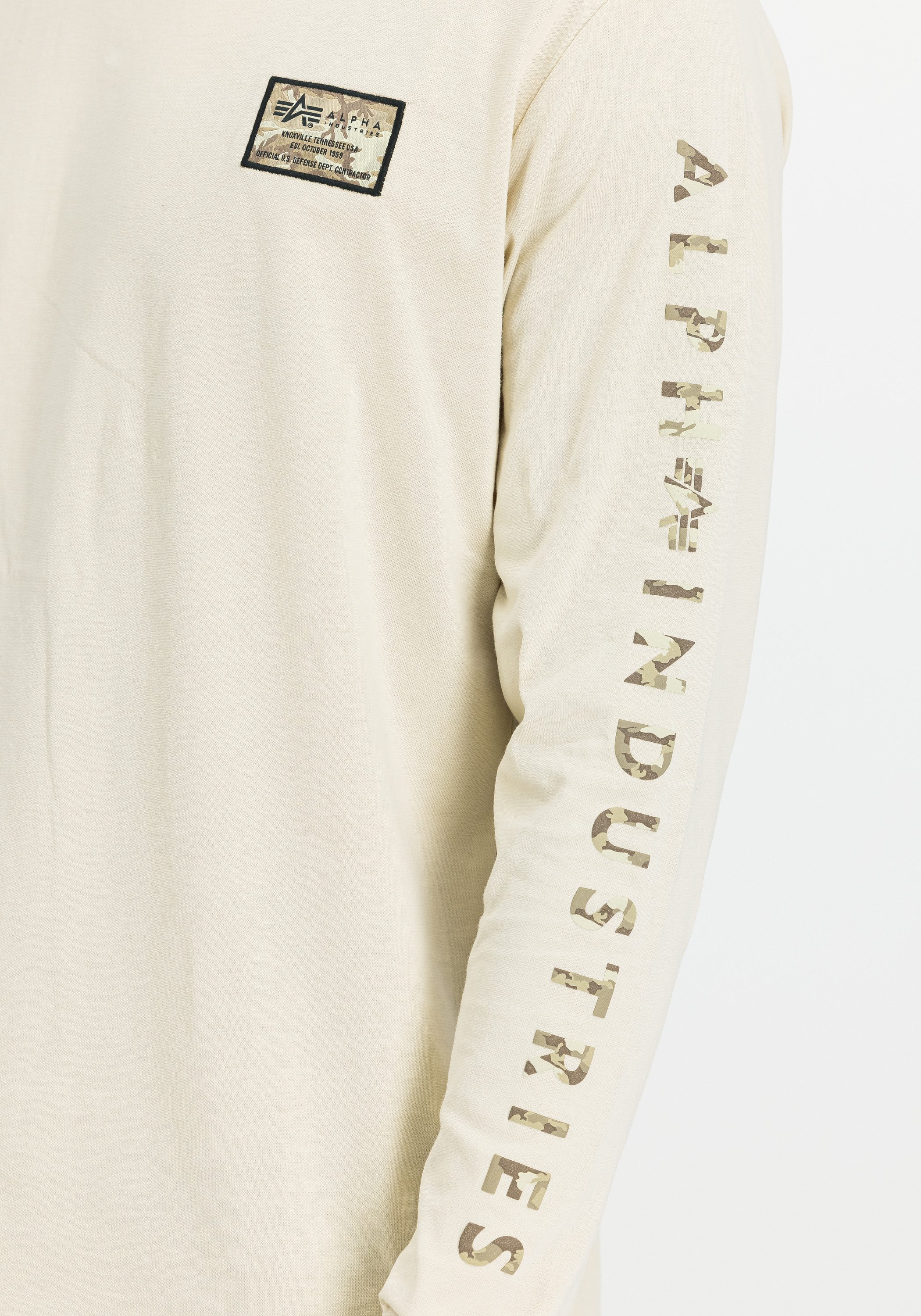 Alpha Industries Longsleeve Alpha Industries Men - Longsleeves Camo Sleeve Longsleeve