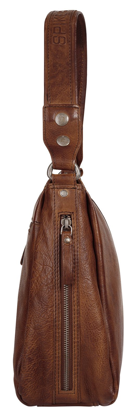 Spikes & Sparrow Schoudertas echt leder