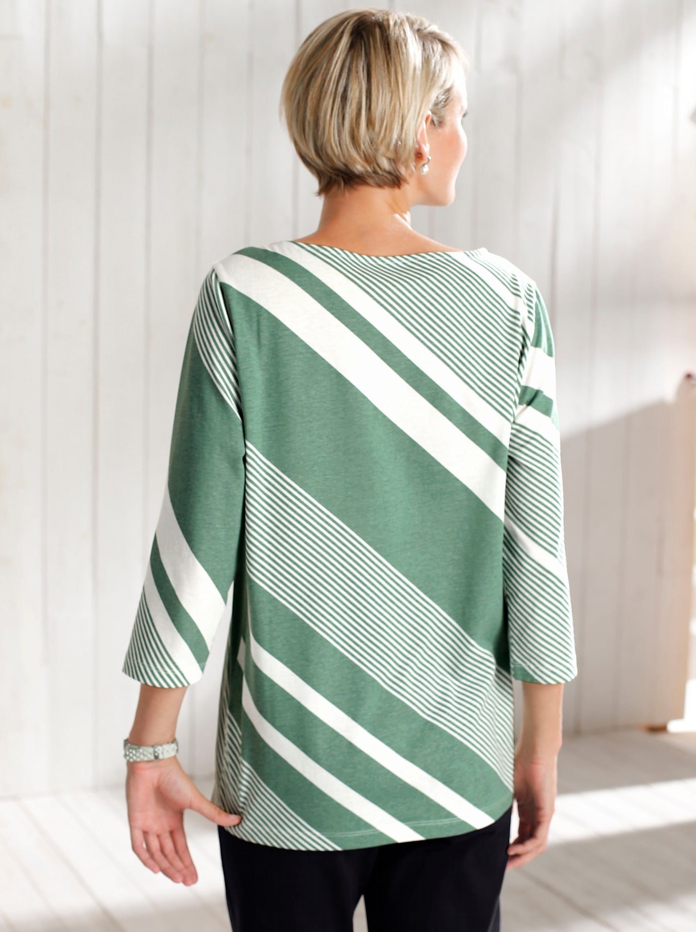 Classic Basics Shirt met 3/4-mouwen Shirt (1-delig)