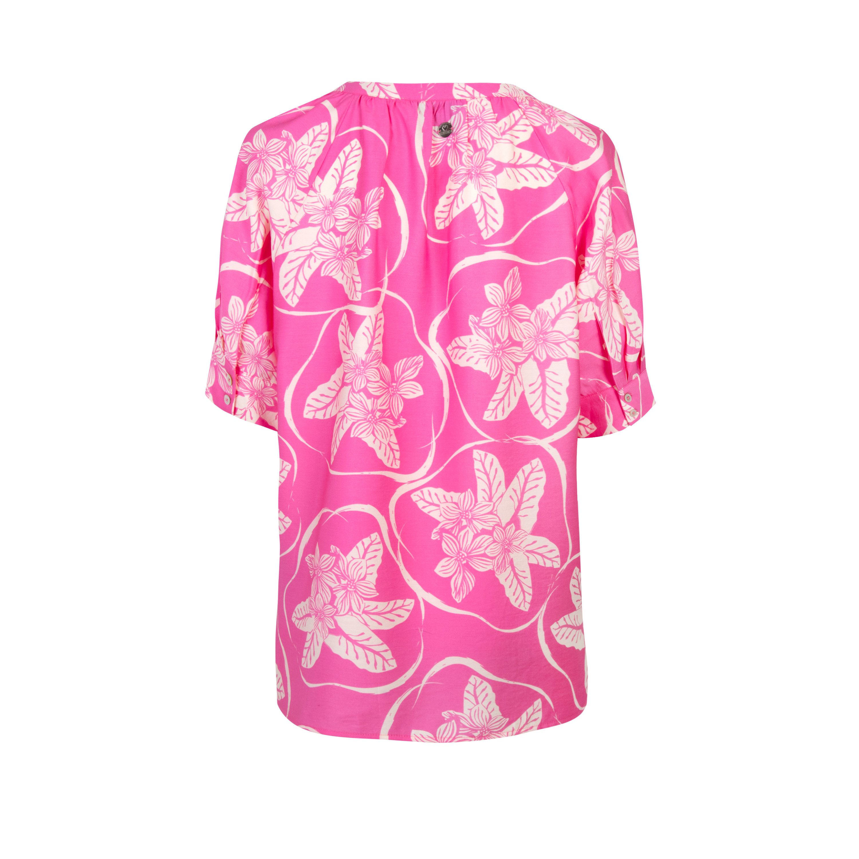 Lieblingsstück Blouse zonder sluiting RosulaL met tropical-print