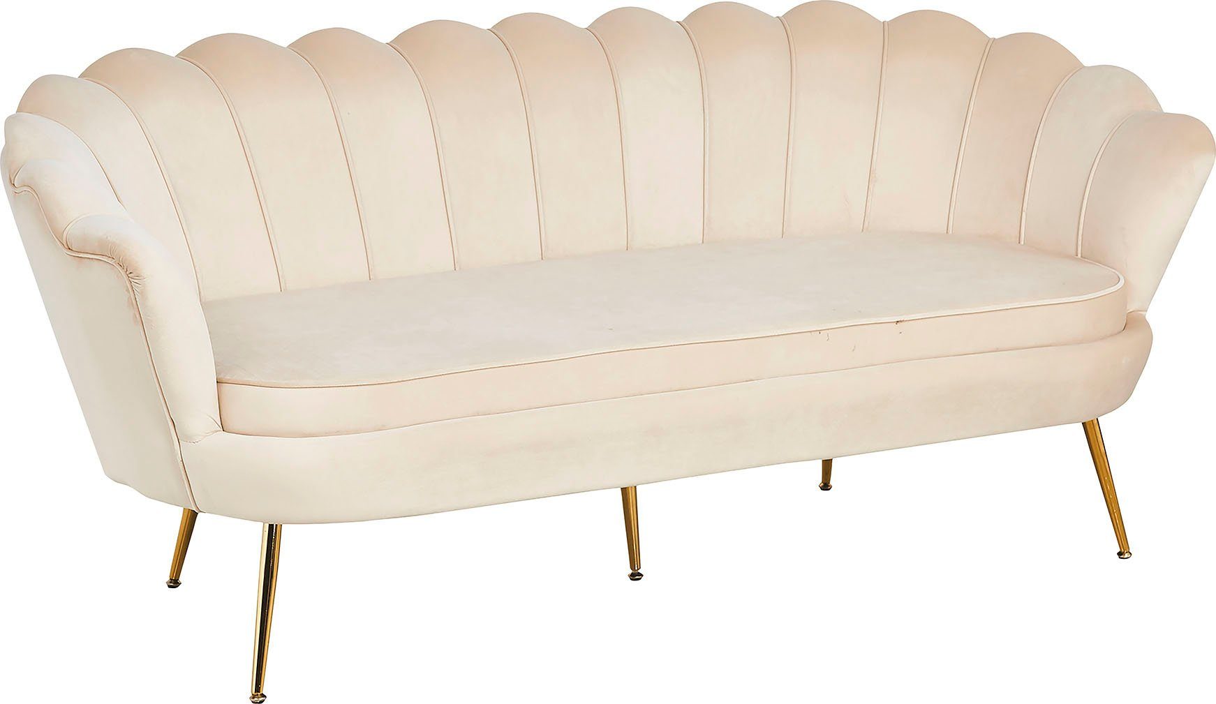 SalesFever 3-zitsbank Clam opvallend schelpdesign, breedte 180 cm