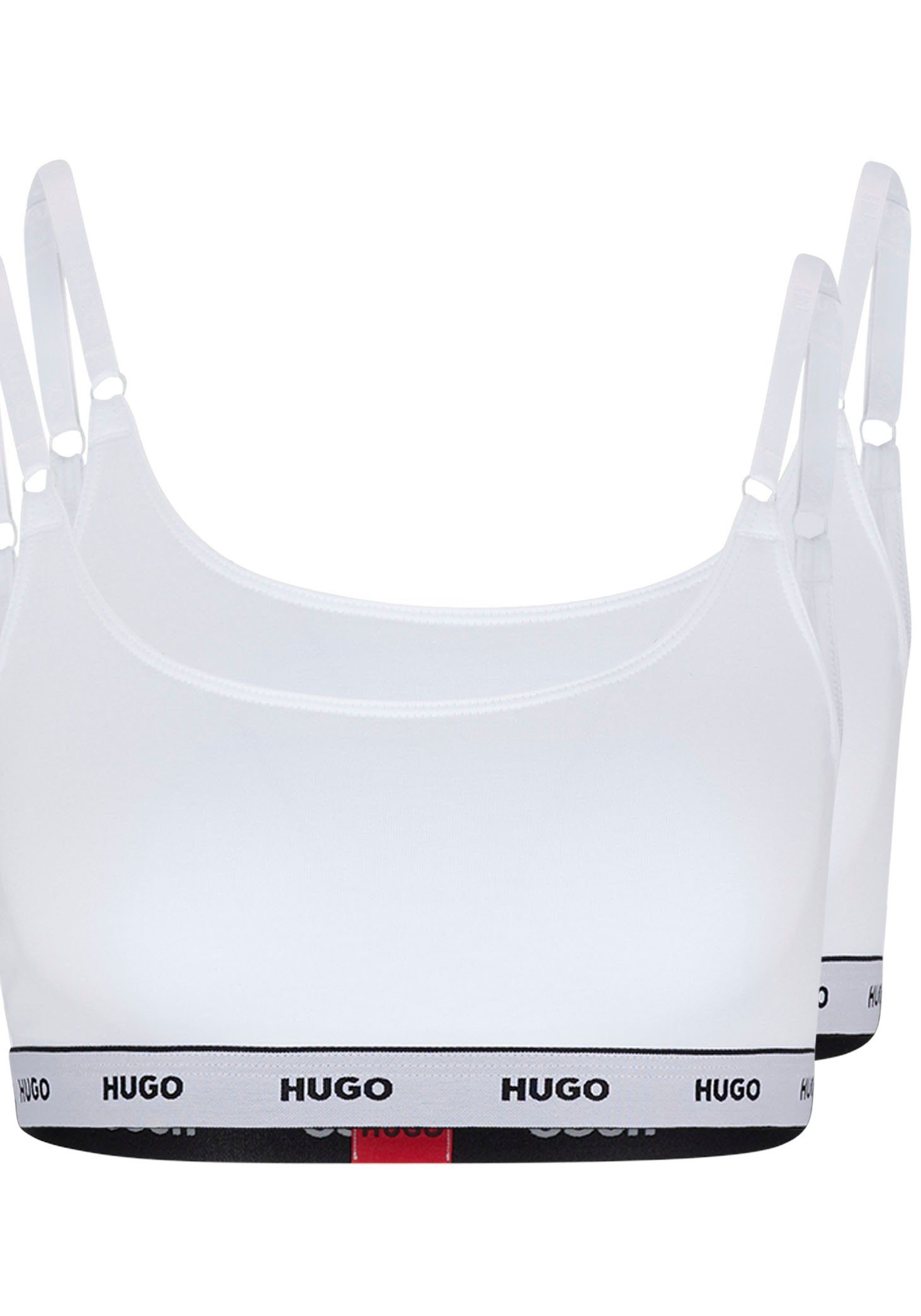 HUGO underwear Bralette-bh TWIN BRALETTE STRIPE met verstelbare schouderbanden (2-delig)