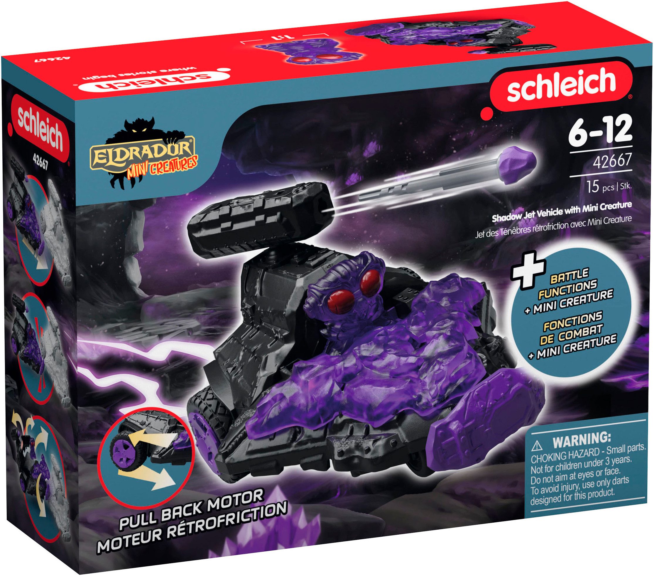 Schleich® Speelgoedauto ELDRADOR® CREATURES, Schatten Düsenjet Fahrzeug (42667)