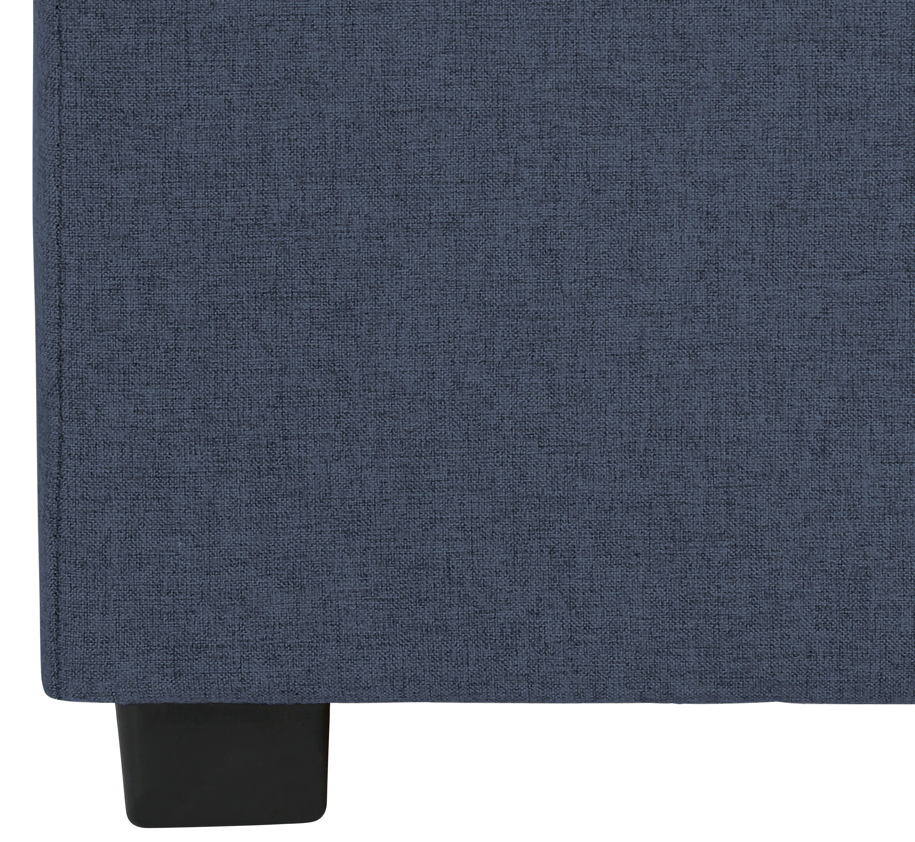 Lüttenhütt Gestoffeerd bed Endres met bedkist, naar keuze zonder matras/lattenbodem of incl. matras