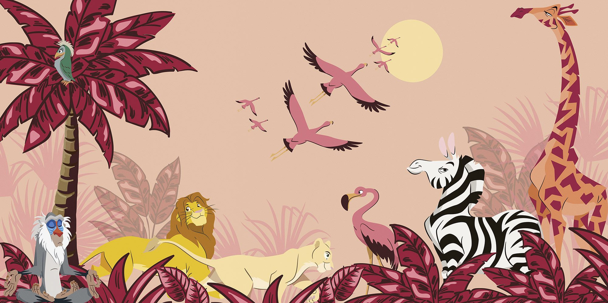 Komar Kinderbehang Disney The Lion King Sunset (1 stuk)