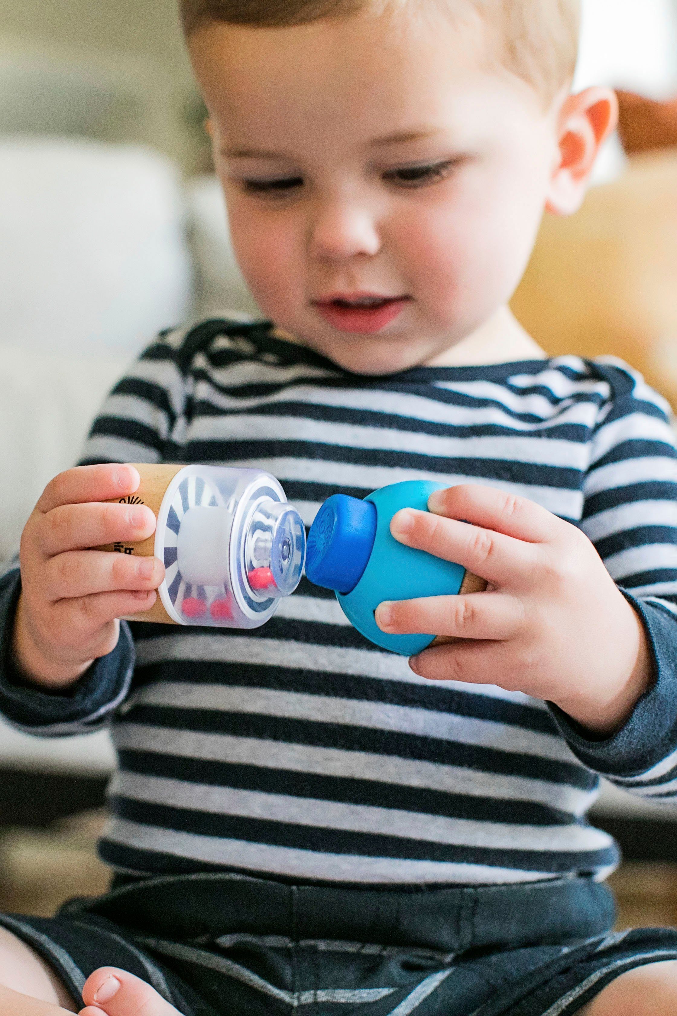 Hape Speelgoedblokken Baby Einstein , vier gekke bouwstenen (4-delig)