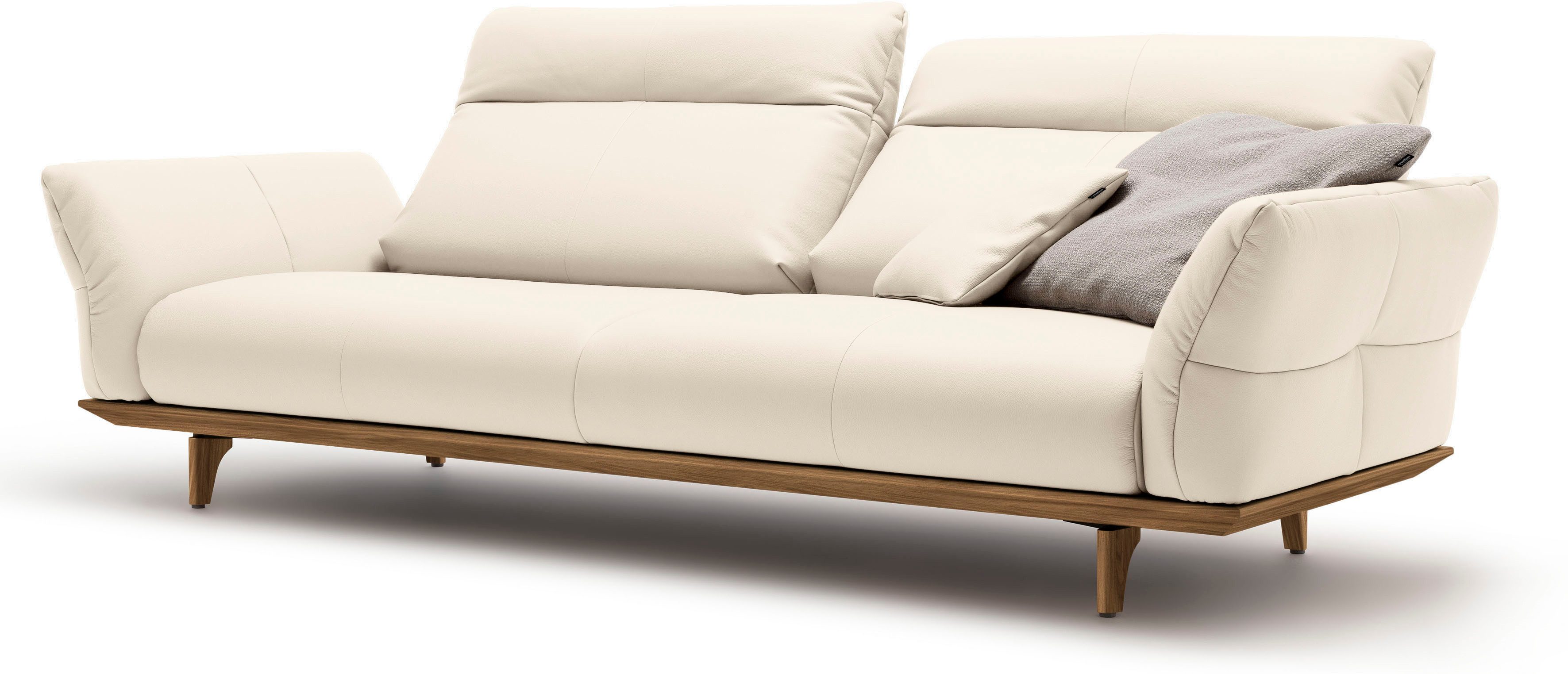 Creation BY ROLF BENZ 3,5-zitsbank Hs.460 Onderstel en poten in walnotenhout, breedte 228 cm