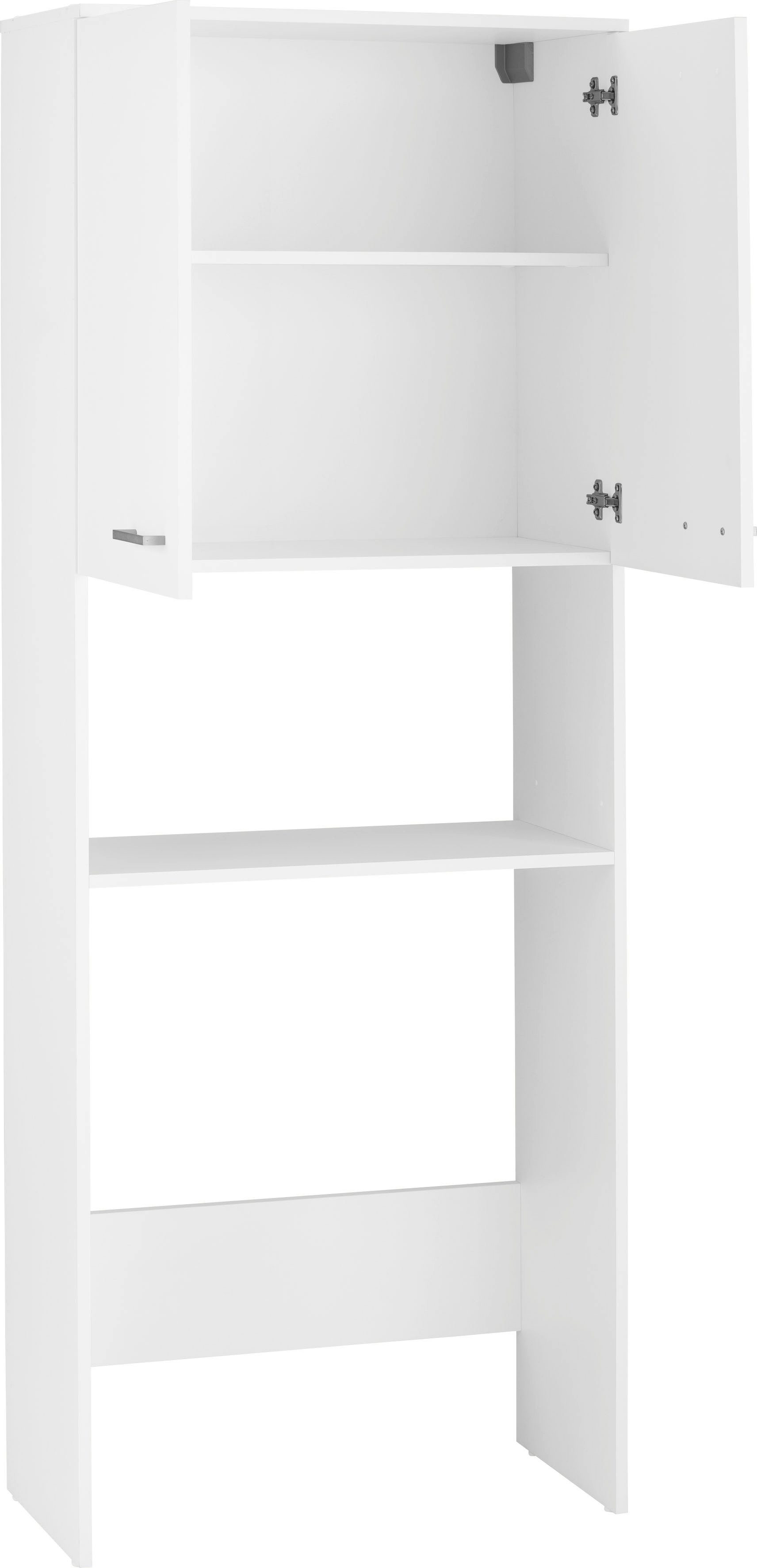 Schildmeyer Kast voor wasmachine Mobes, Made in Germany Breedte x hoogte: 70,3x188,6 cm, bergruimte in rekvak en achter dubbele deur