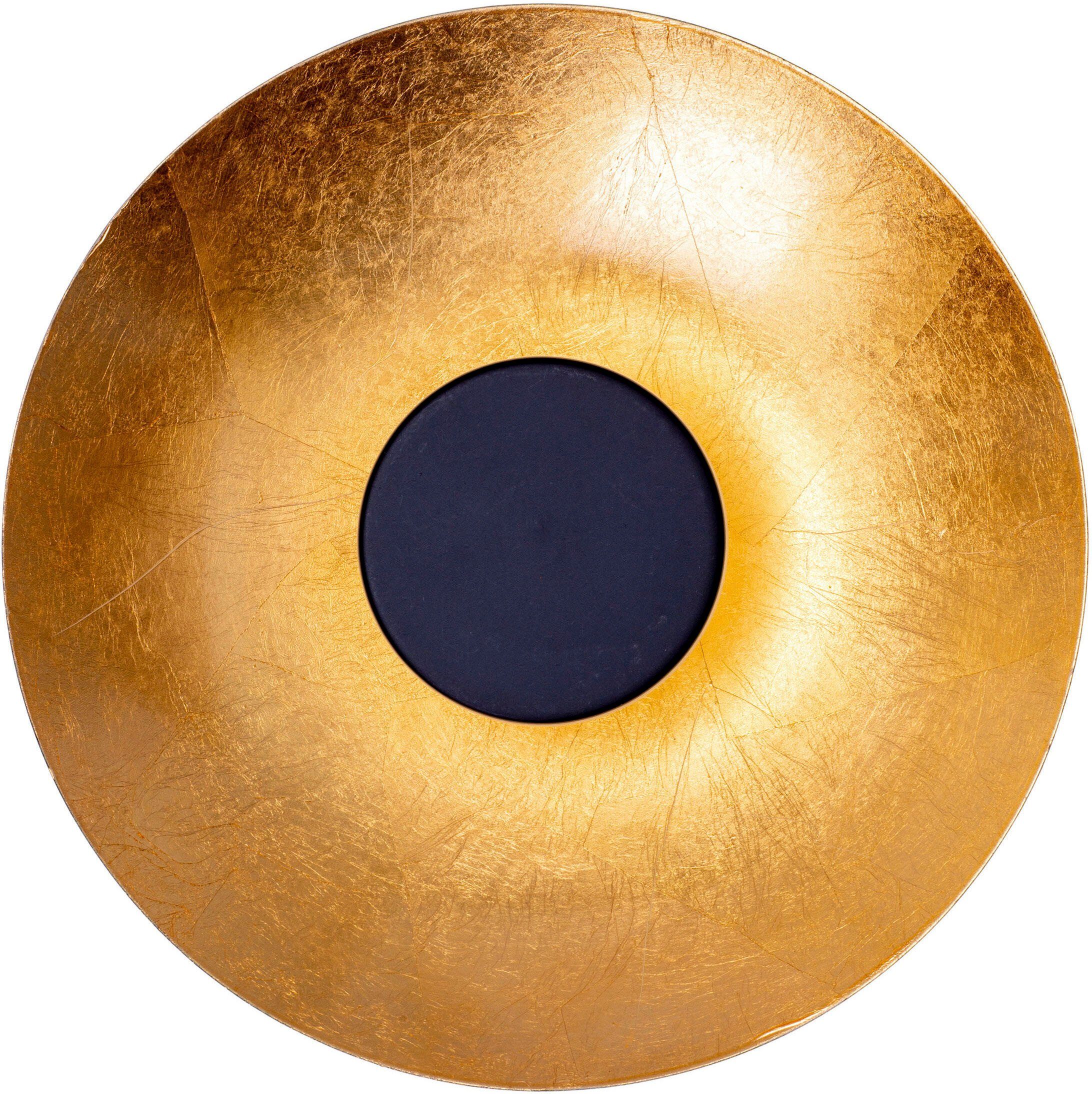 näve Led-plafondlamp Firenze rond, zwart/goudkleur, 36x led warmwit, niet dimbaar, d: 40 cm (1 stuk)