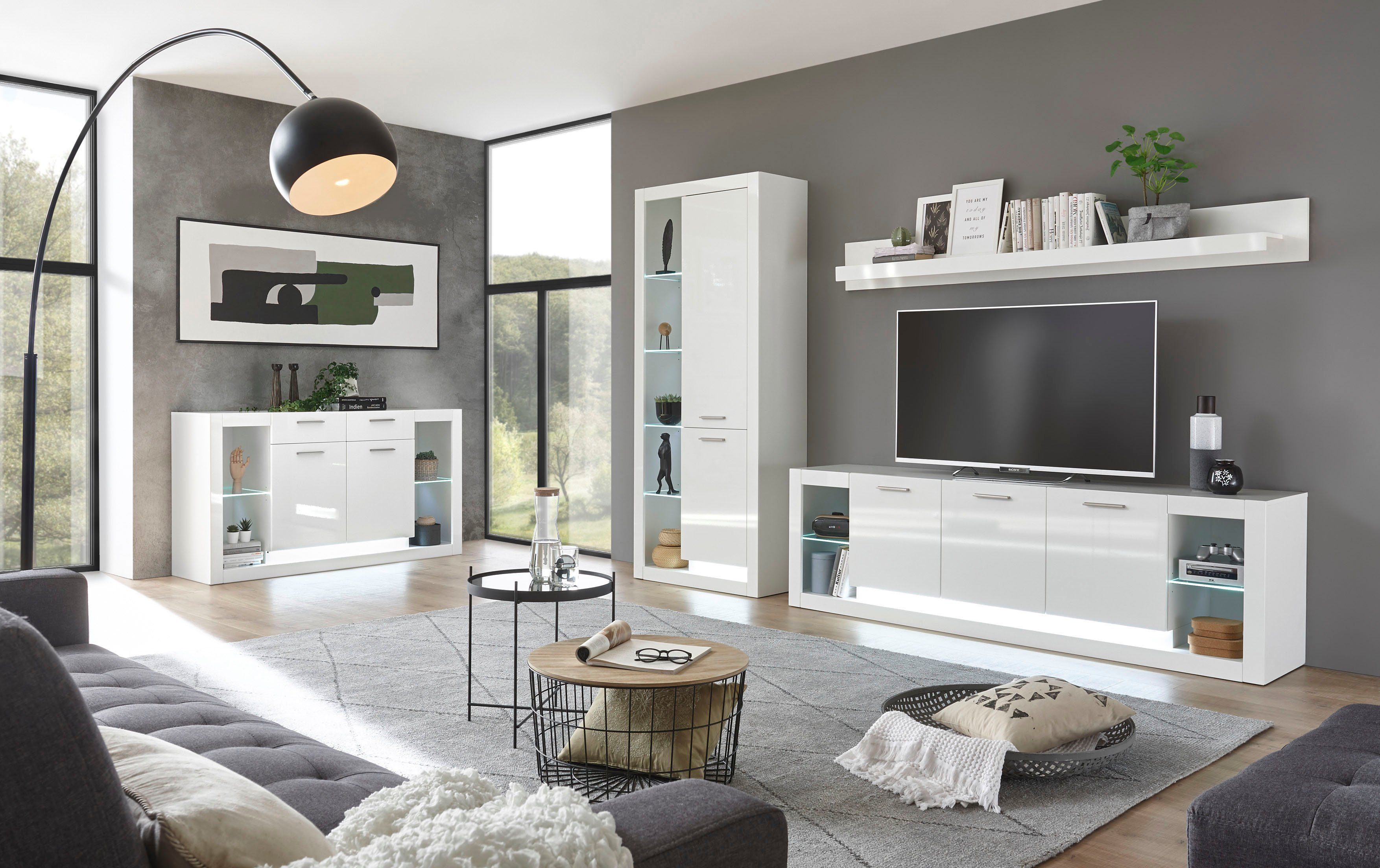Places of Style Wandmeubel MERAN in modern design (3-delig)