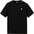 north sails t-shirt met kleine applicatie zwart