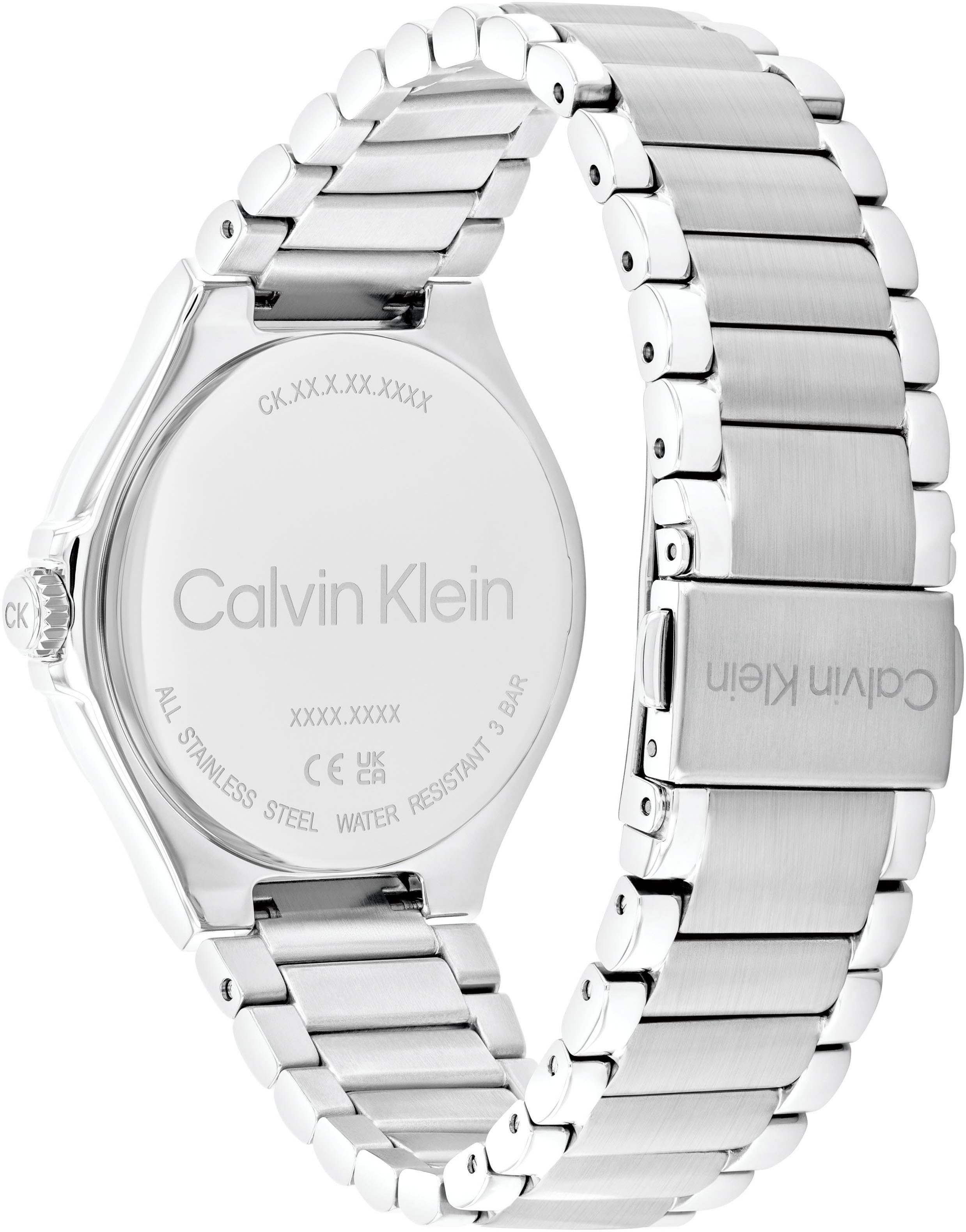 Calvin Klein Multifunctioneel horloge VIBRANCY Horloge, quartz, dameshorloge, dag, weekdag, stalen band