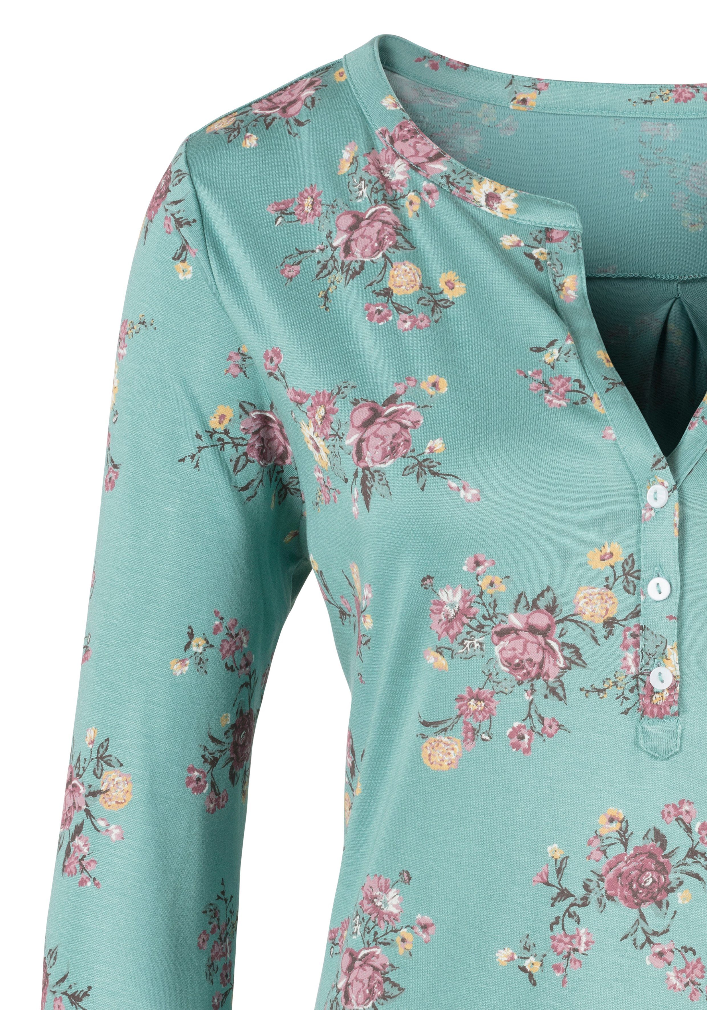Lascana Shirt met 3/4-mouwen in modieuze blouse-look (Set van 2)