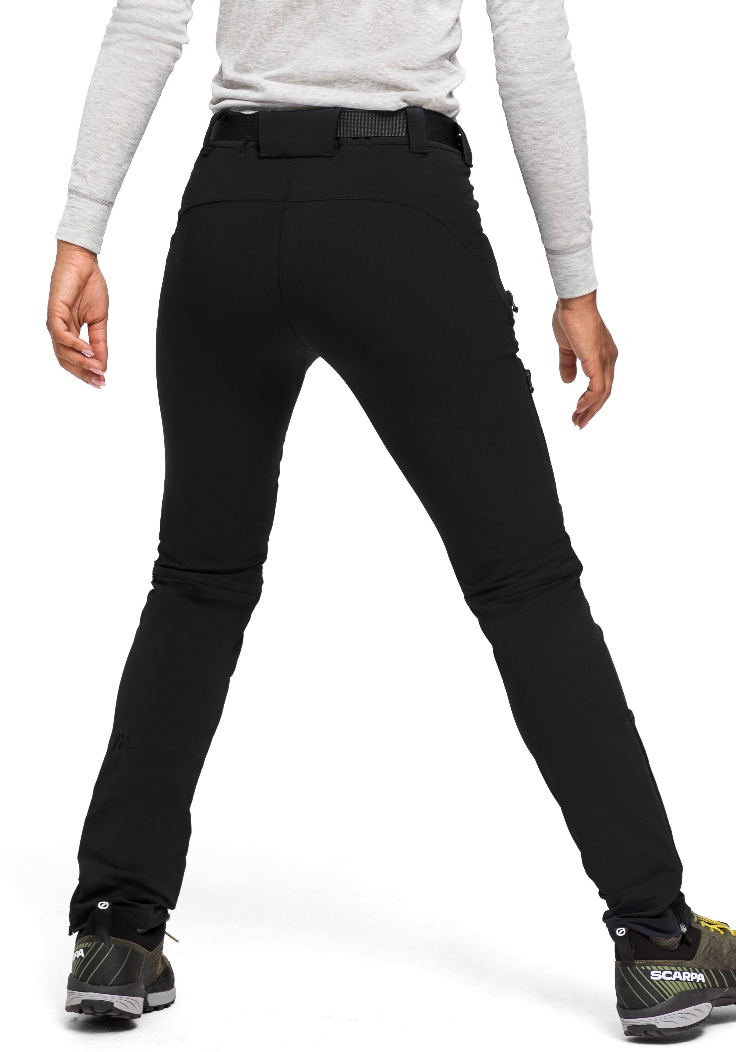 Maier Sports Functionele broek Lana slim Dames wandelbroek, ademende outdoorbroek, 3 zakken, slim fit