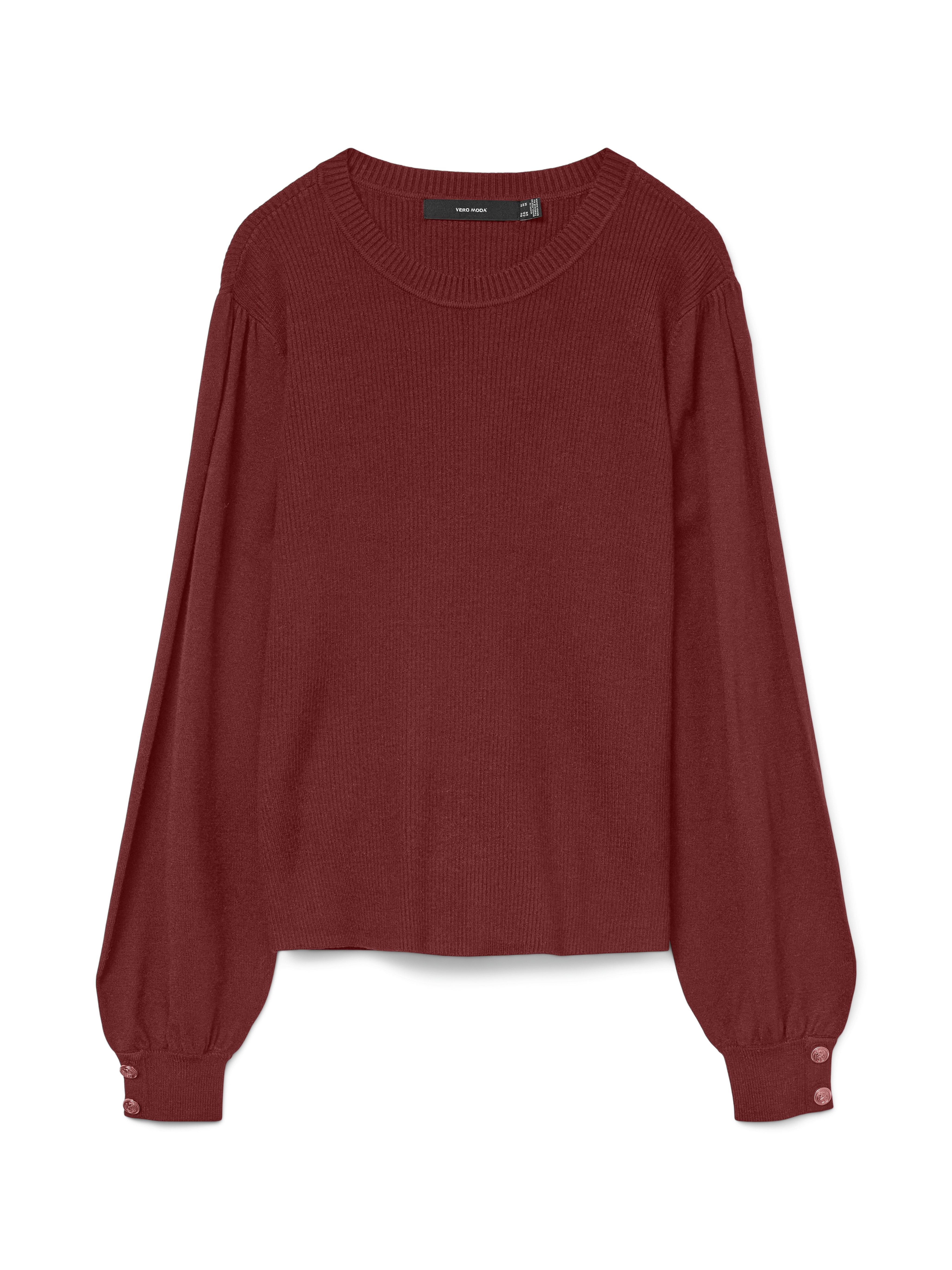 Vero Moda Gebreide trui VMHOLLYKARIS LS O-NECK PULLOVER BOO