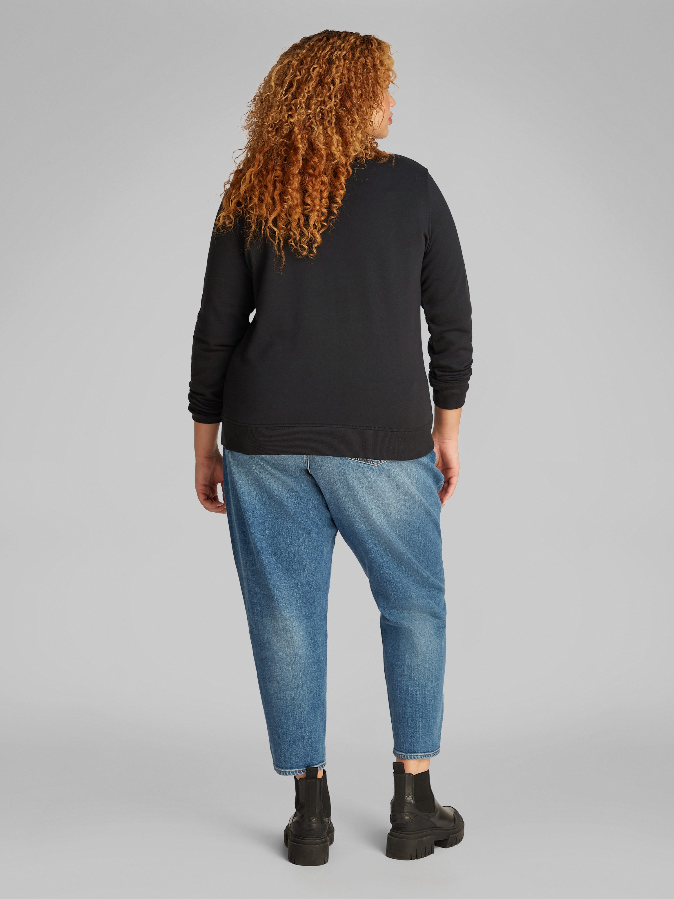 Calvin Klein Jeans Plus Sweatshirt PLUS GRADIENT MONOLOGO CREWNECK