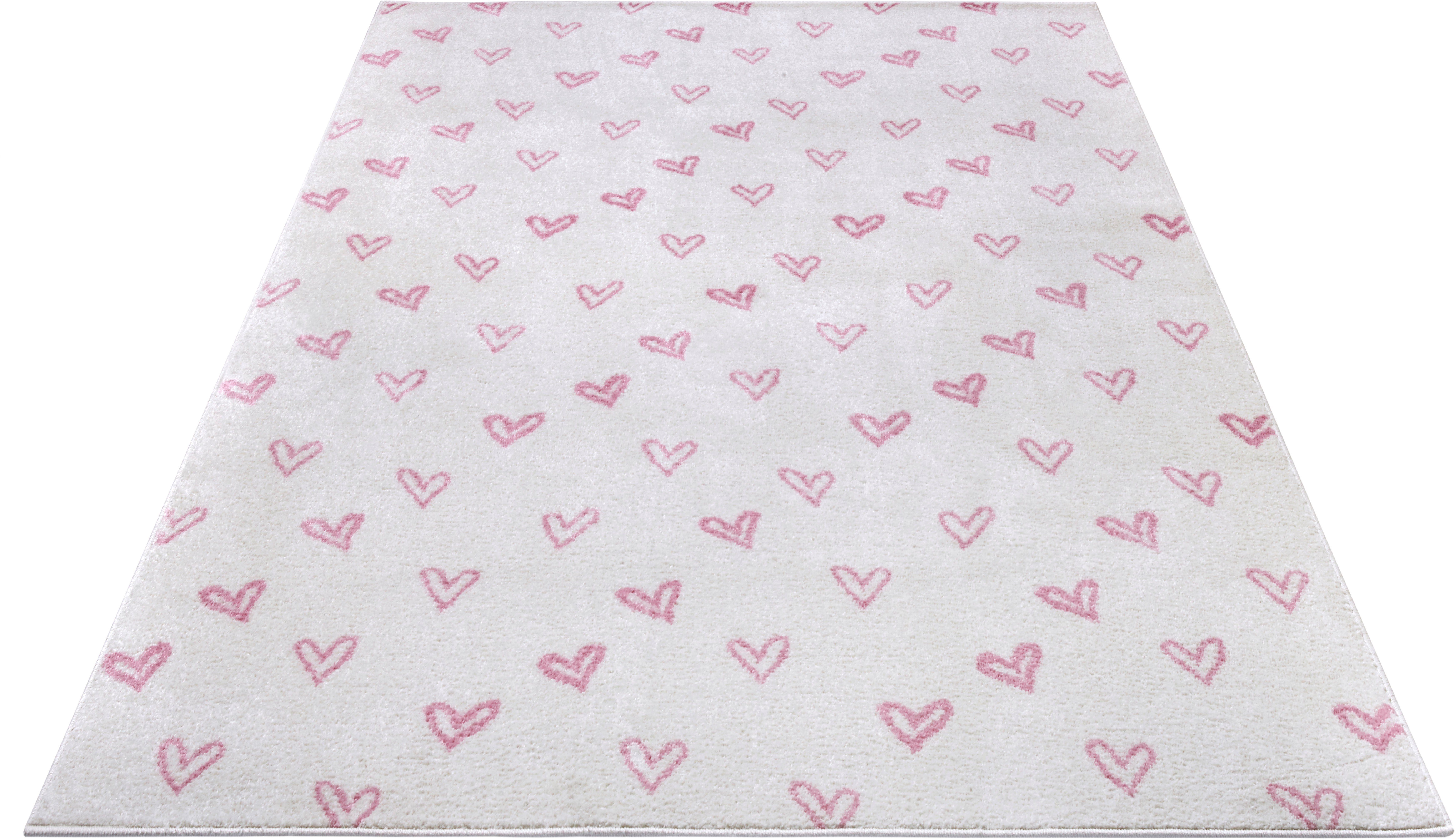 HANSE Home Kindervloerkleed Adventures Hearts Speeltapijt, stevig, kinderkamer, kortpolig, speelondergrond