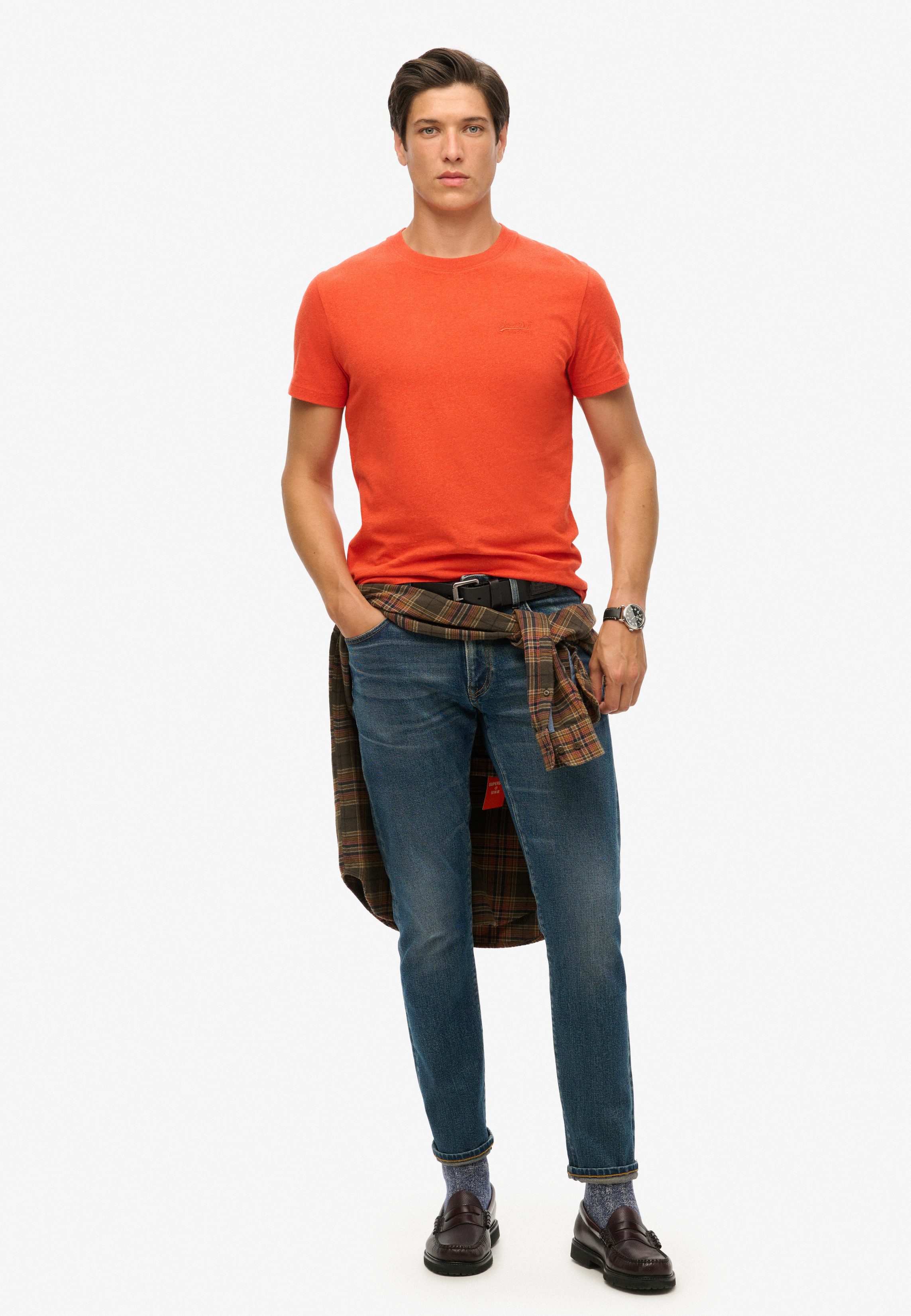 Superdry Shirt met ronde hals ESSENTIAL LOGO EMB TEE