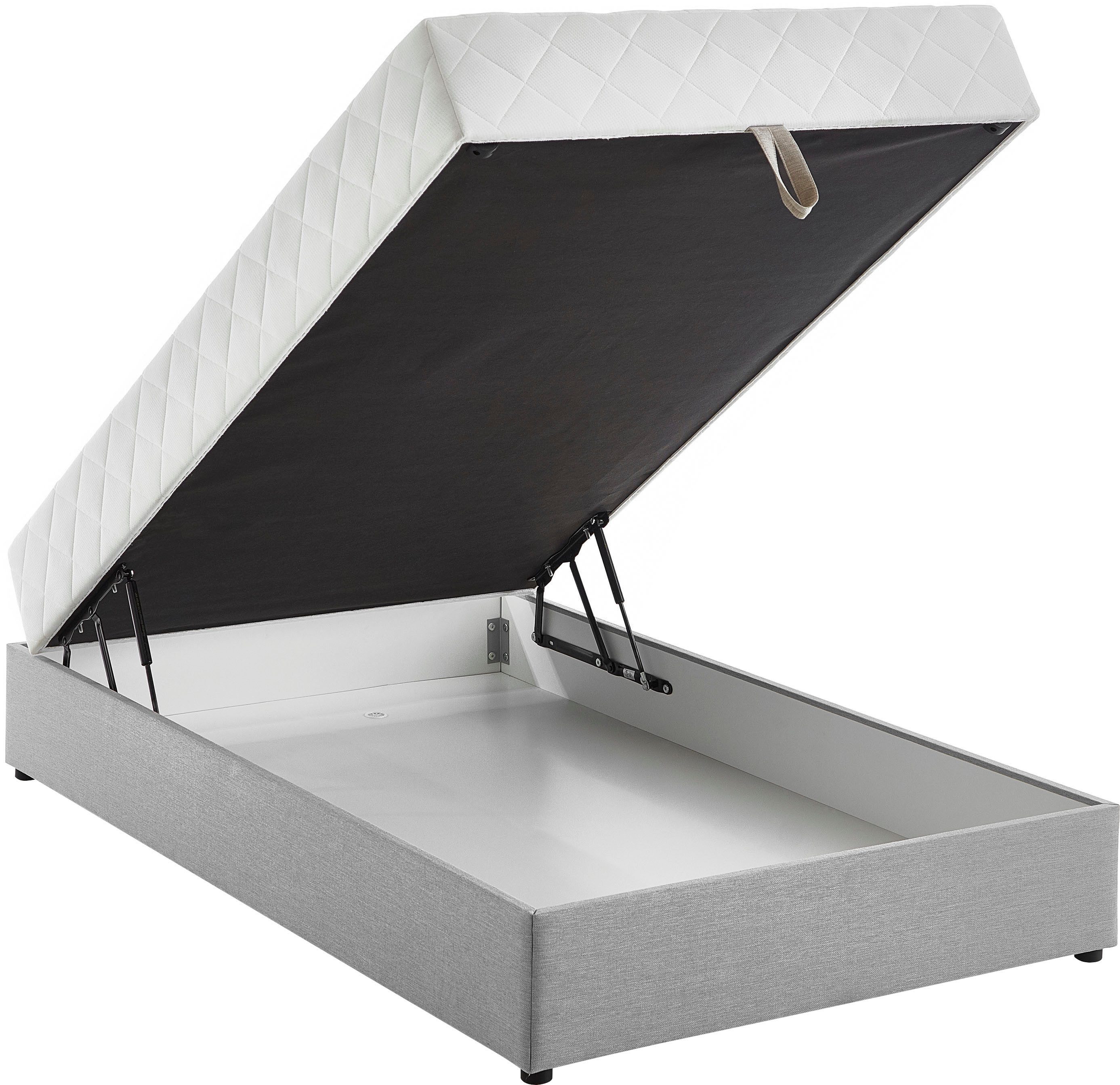 ATLANTIC home collection Boxspring BELINA met pocketveringmatras en ruime bedlade