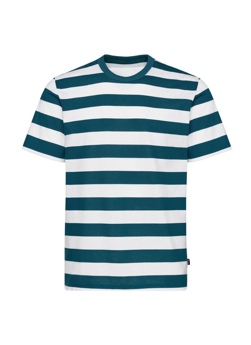 Trigema T-shirt TRIGEMA Heavy T-shirt met streepjespatroon (1-delig)