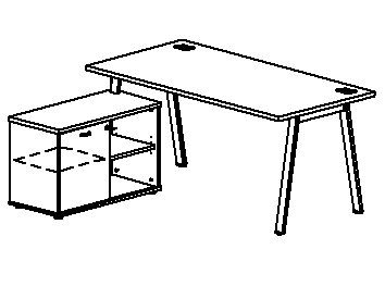 Gami Hoekbureau Mambo (1 stuk)