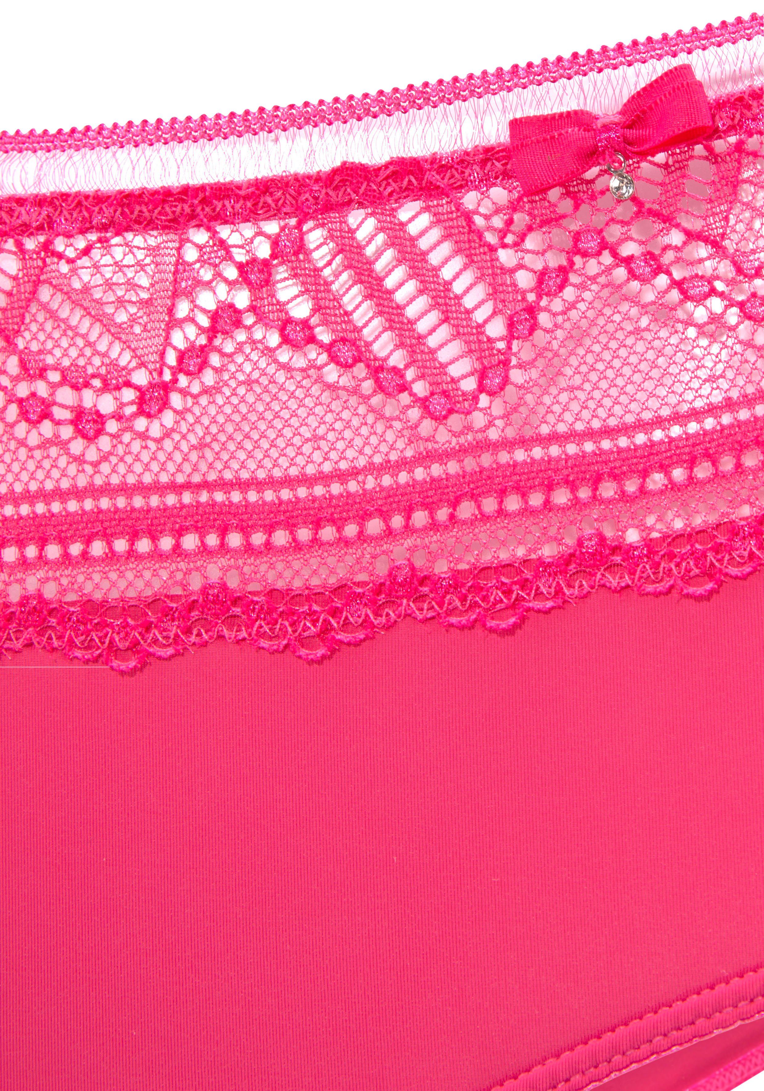 Lascana Hipster TIZIANA met kant gedeeltelijk van gerecycled polyamide